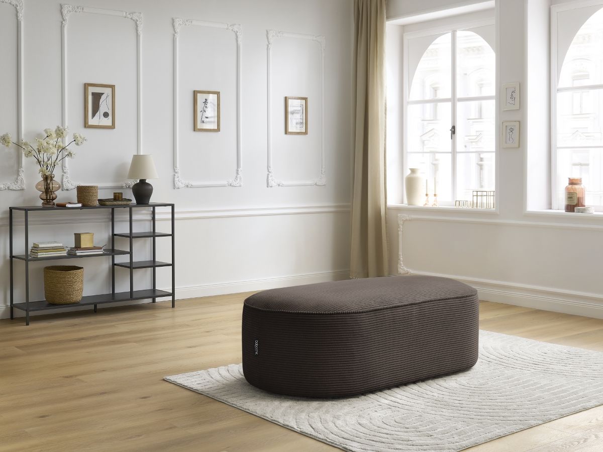 Bobochic Rousseau Pouf Cordsamt Braun
