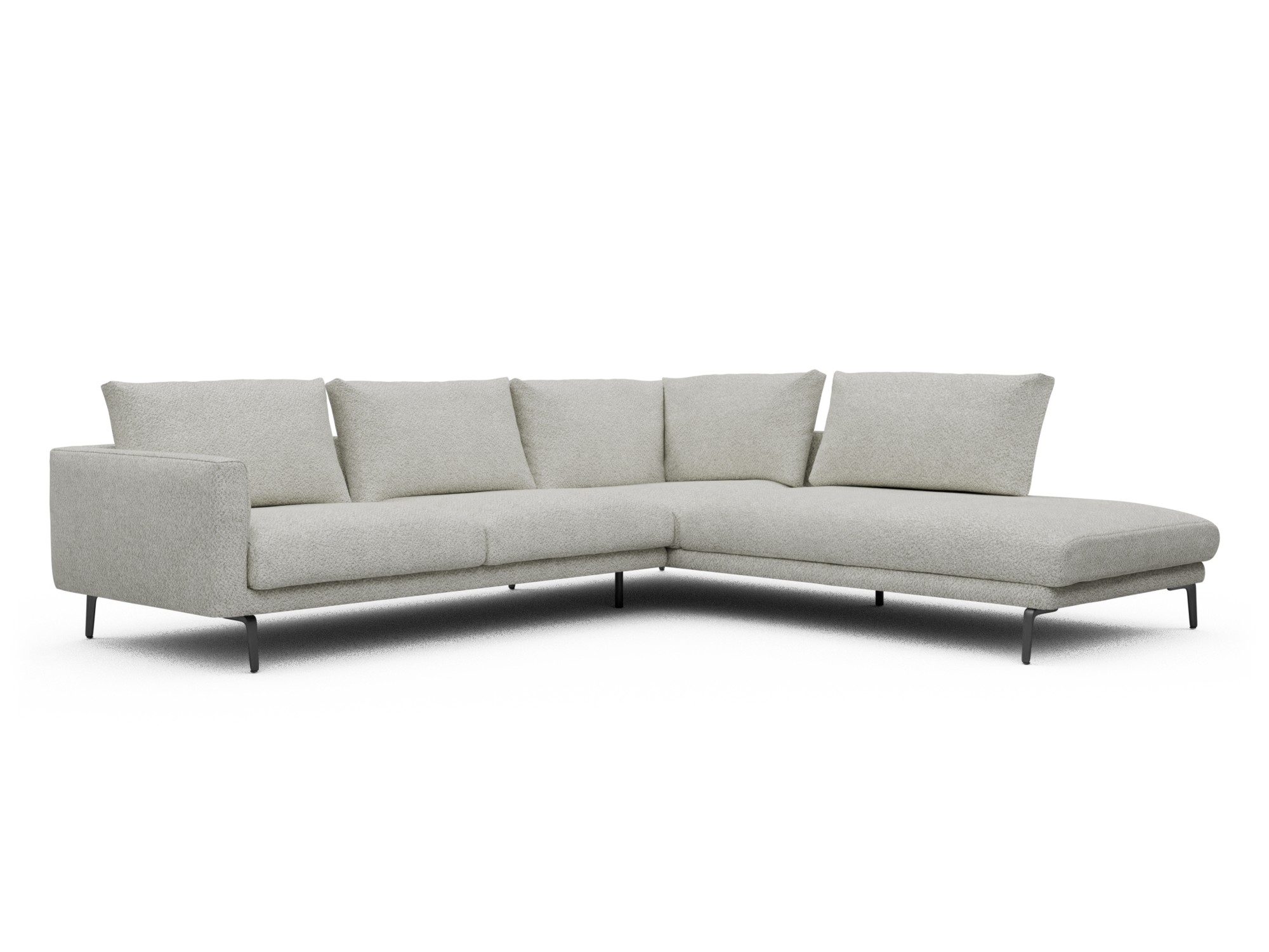 Skandi Home Ecksofa Karl Relax-Ecke rechts mit 2,5-Sitzer Vanora-Warm-Sand moebelfaktor