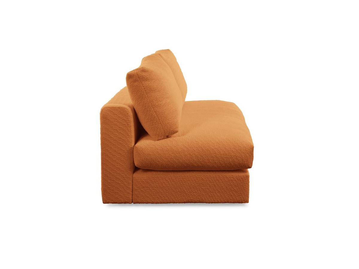 Bobochic Paris Sofamodul 2-Sitzer Bouclé-Stoff Gelb