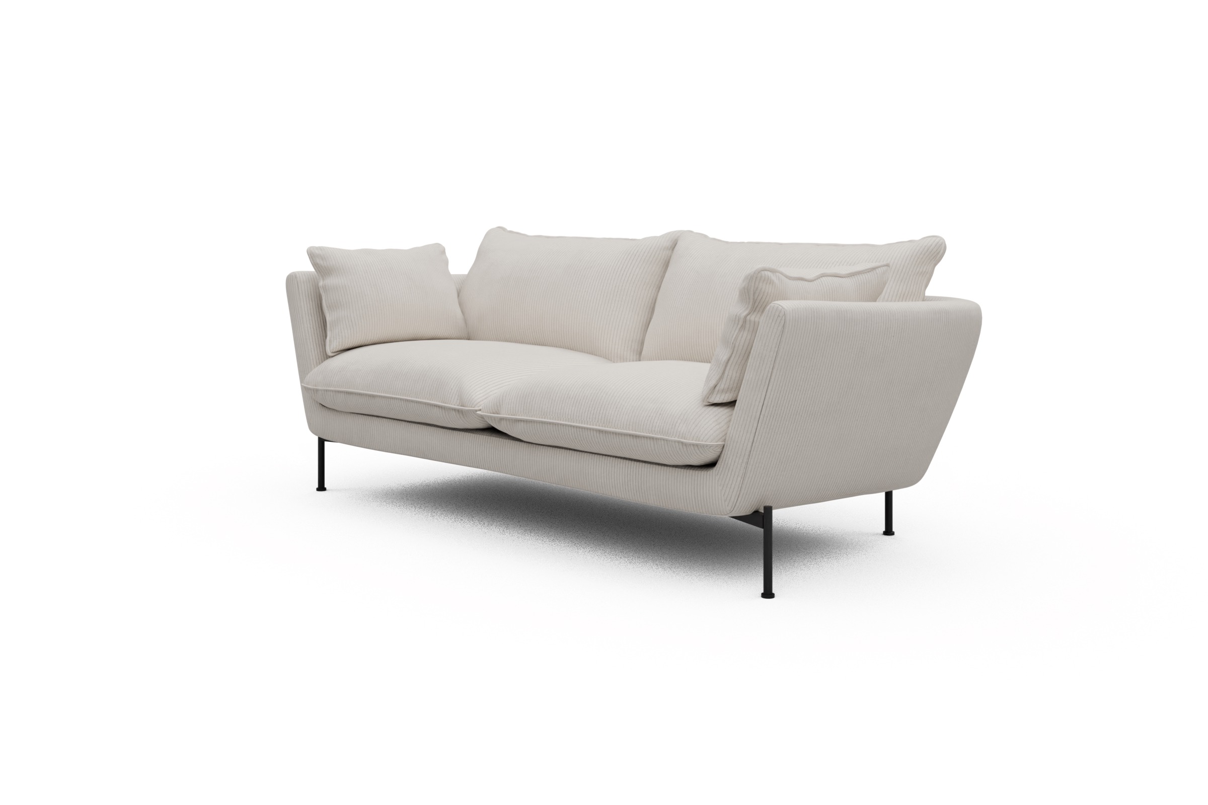 Sofa Anton PREMIUM 2-Sitzer Corduroy-Ivory