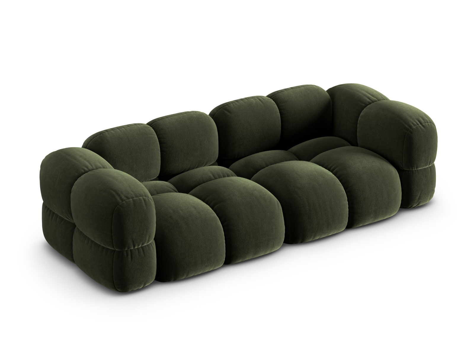 Cosmopolitan Design Sofa Loretto 4-Sitzer Samt Vogue Grün