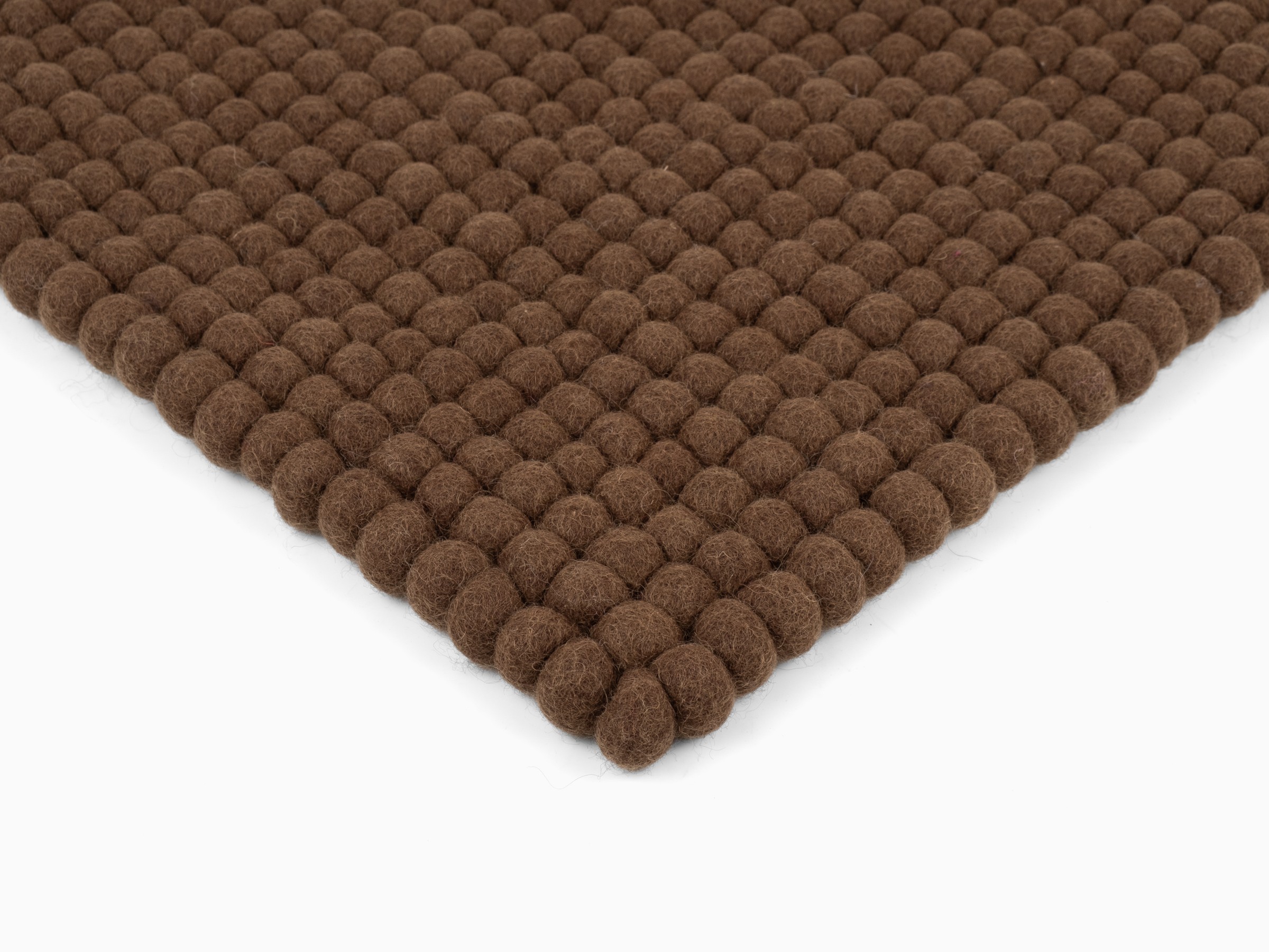 myfelt Egon Filzkugel-Sitzauflage Braun 36 x 36 cm