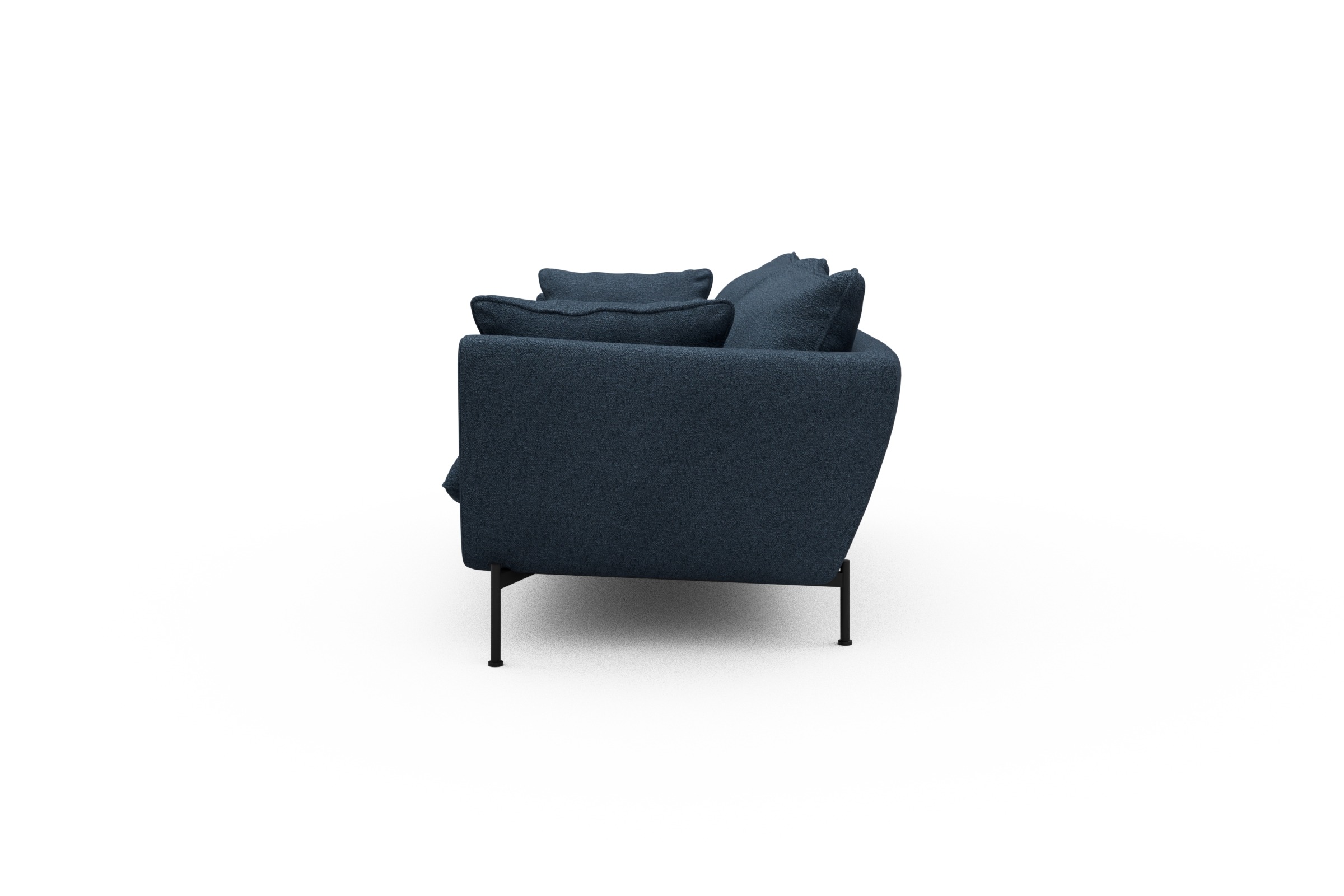 Sofa Anton PREMIUM 2-Sitzer Boucle-Blue