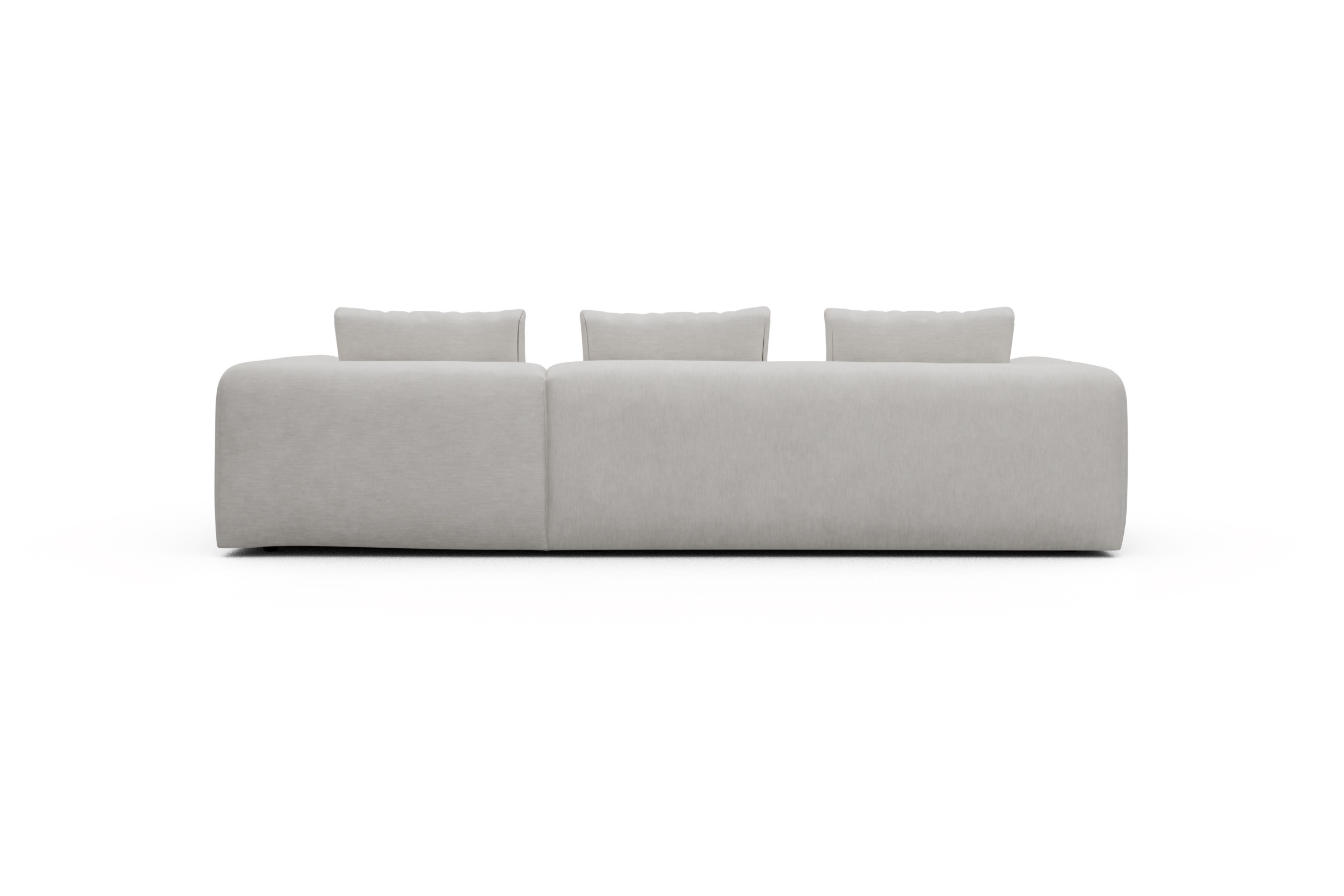 Ecksofa Fred Chaiselongue rechts mit 2,5-Sitzer Vivus-Dusty-Off-White