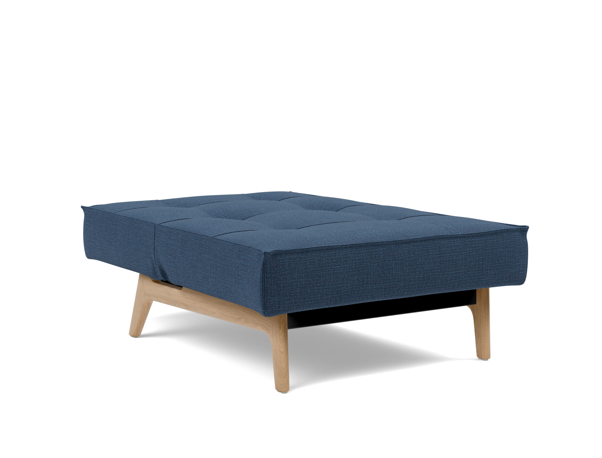 Sessel Splitback Chenille Esina 414-Indigo-Blue Beine Eiche