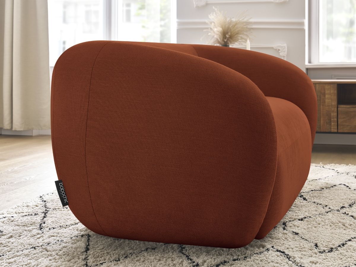 Bobochic Celine Sofa 2-Sitzer Stoff Orange
