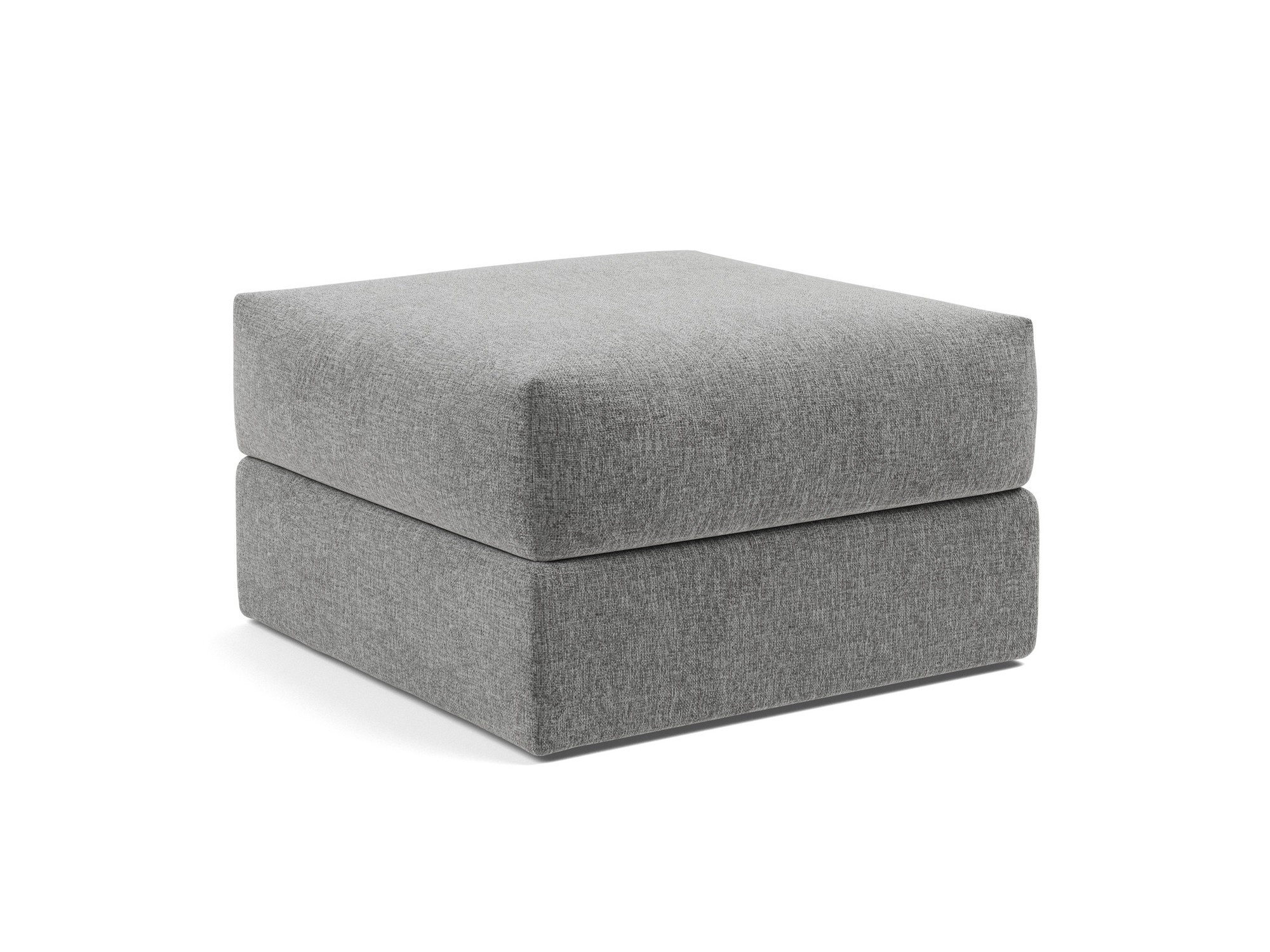 Hocker Cornila Strukturierter Stoff Twist 563-Charcoal