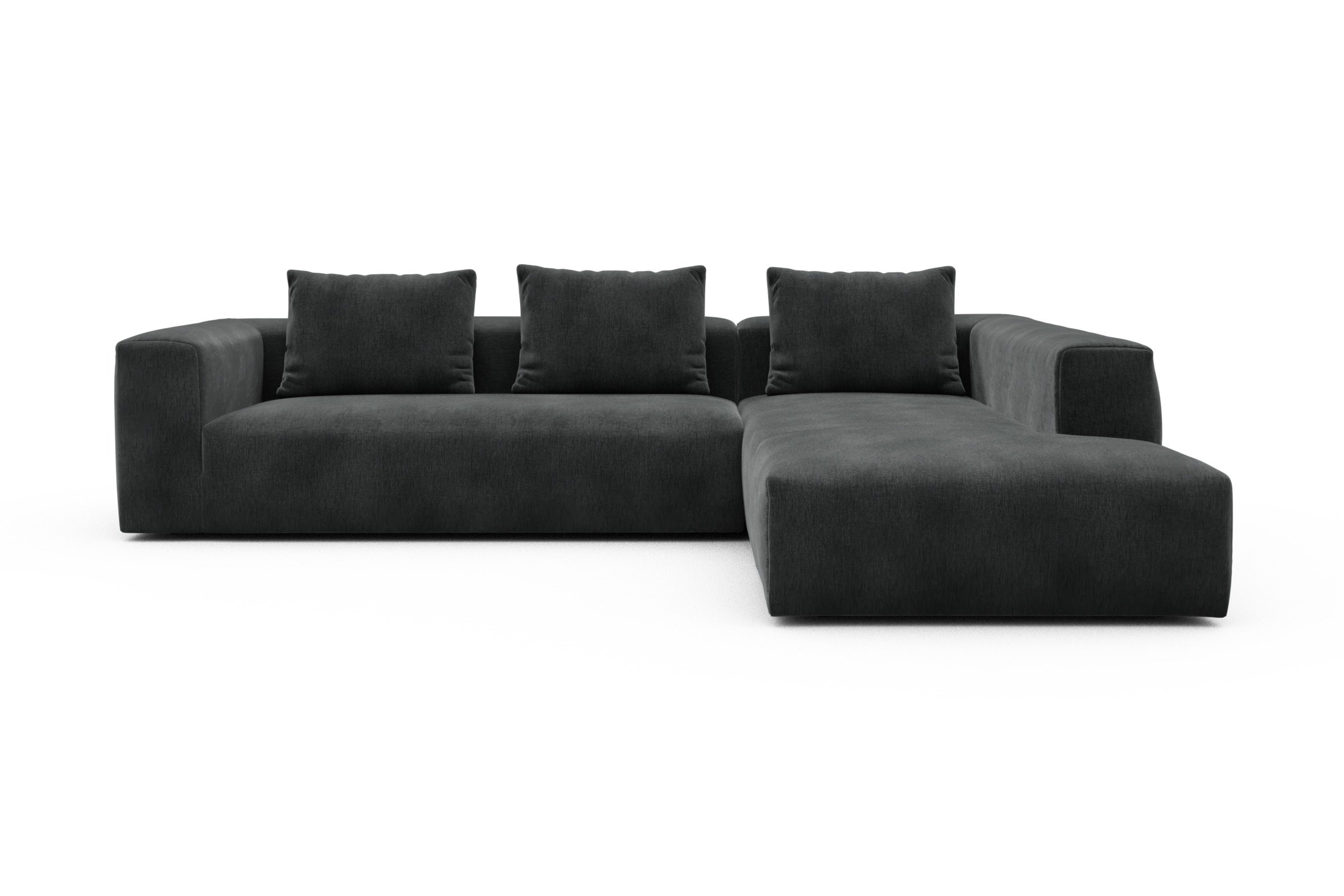 Skandi Home Ecksofa Fred Relax-Ecke rechts mit 2,5-Sitzer Smooth-Deep-Warm-Grey moebelfaktor