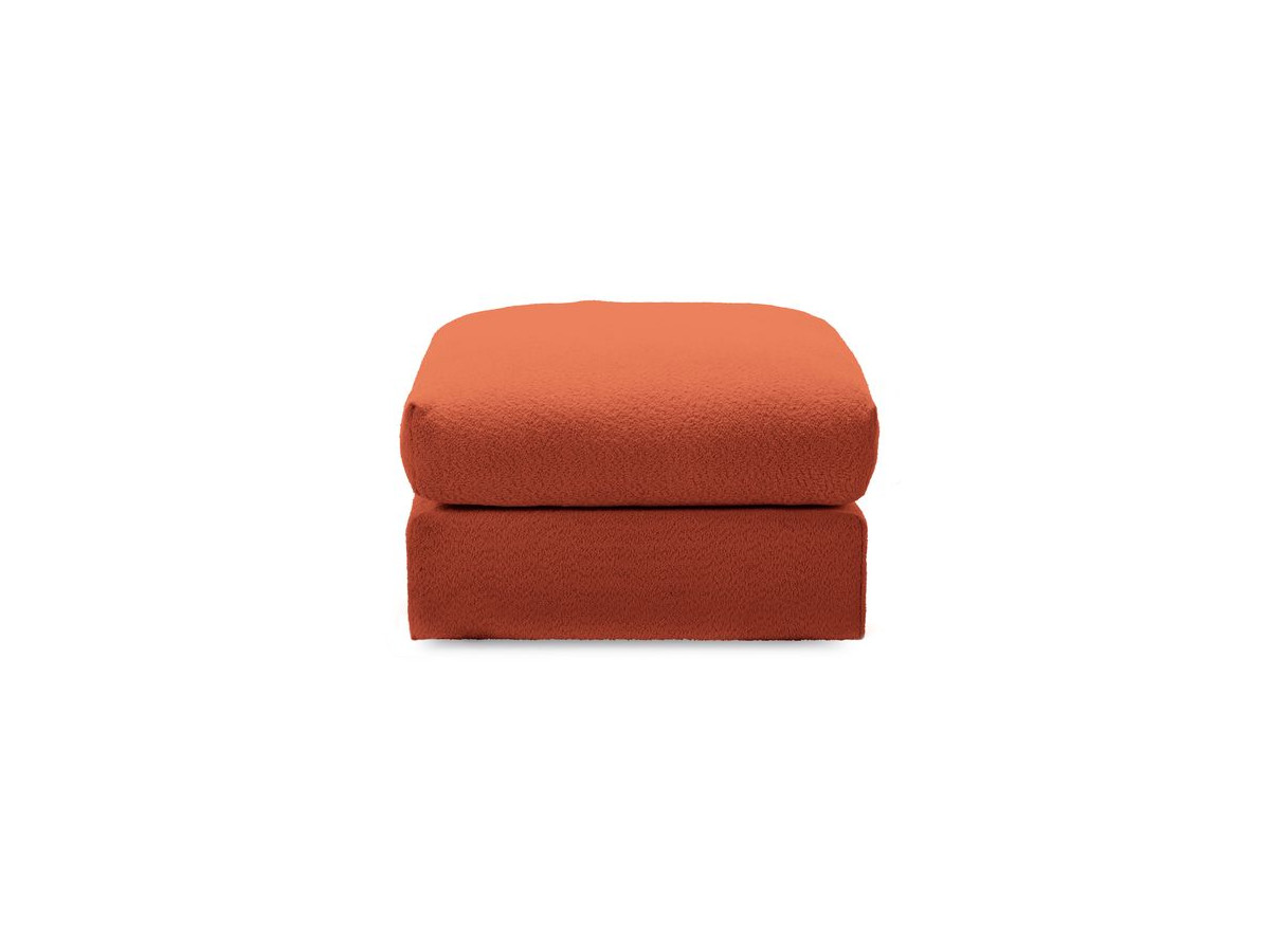 Bobochic Paris Pouf, sehr weich Bouclé-Stoff Orange