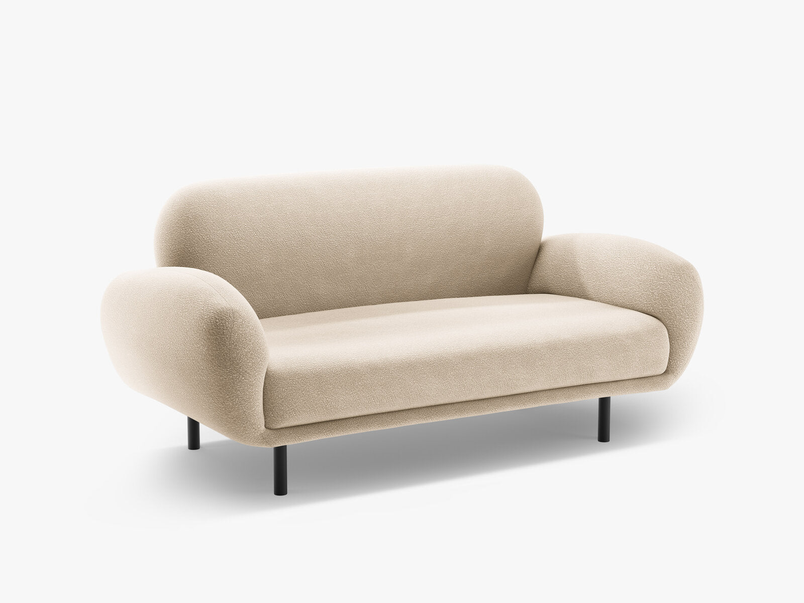 Micadoni Sofa Poppy 2-Sitzer Boucle Baloo Beige