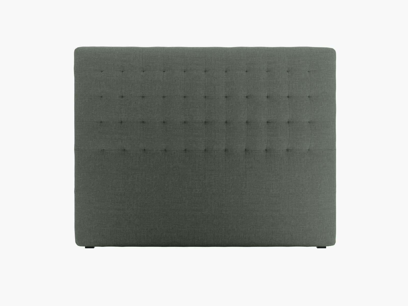 Micadoni Nova Samtiger Kopfteil 120 cm (H 120 cm) Strukturierter Stoff Liberty Moosgrün 160x120