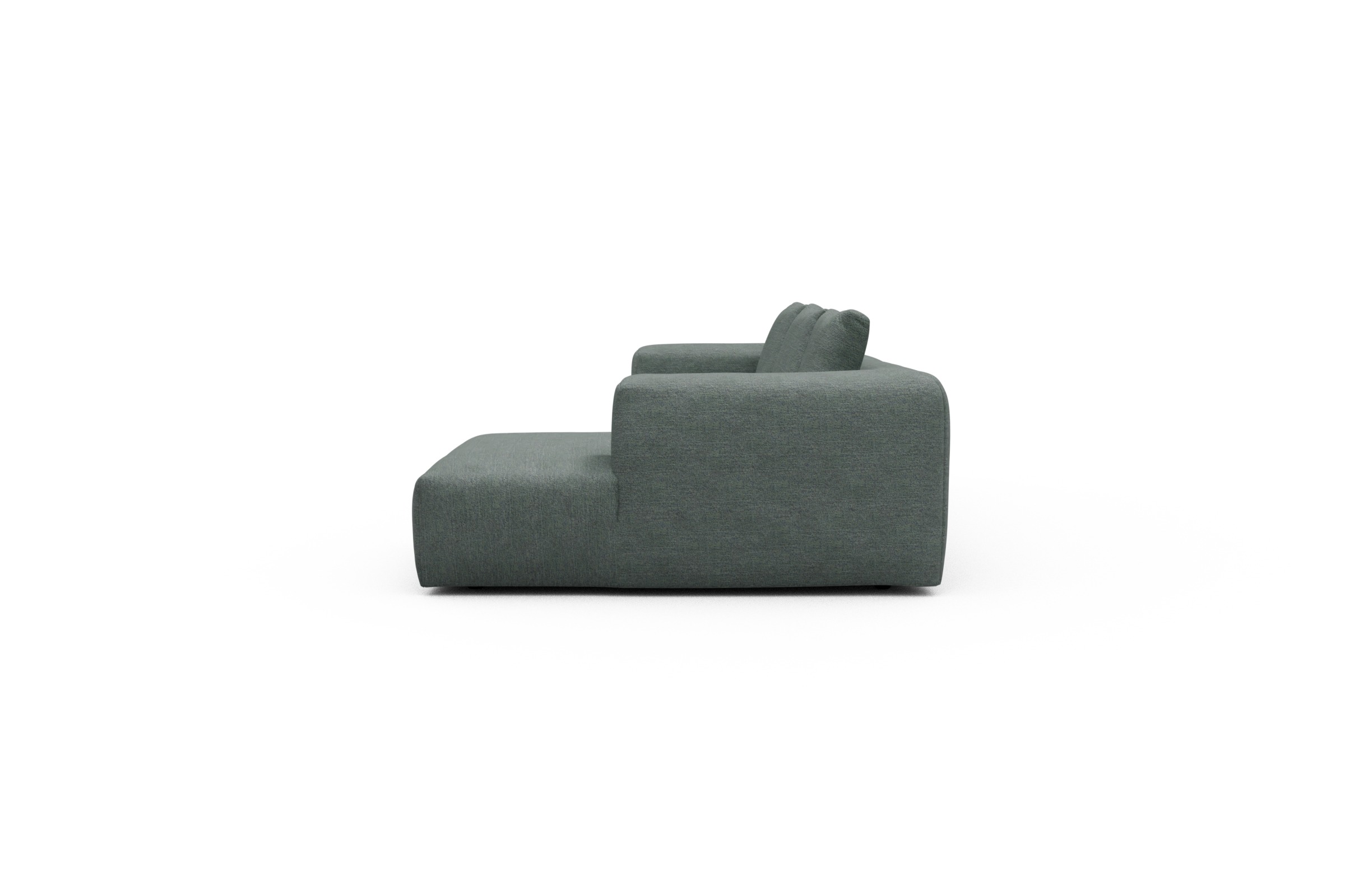 Ecksofa Fred Chaiselongue rechts mit 2,5-Sitzer Carreno-Ice-Blue