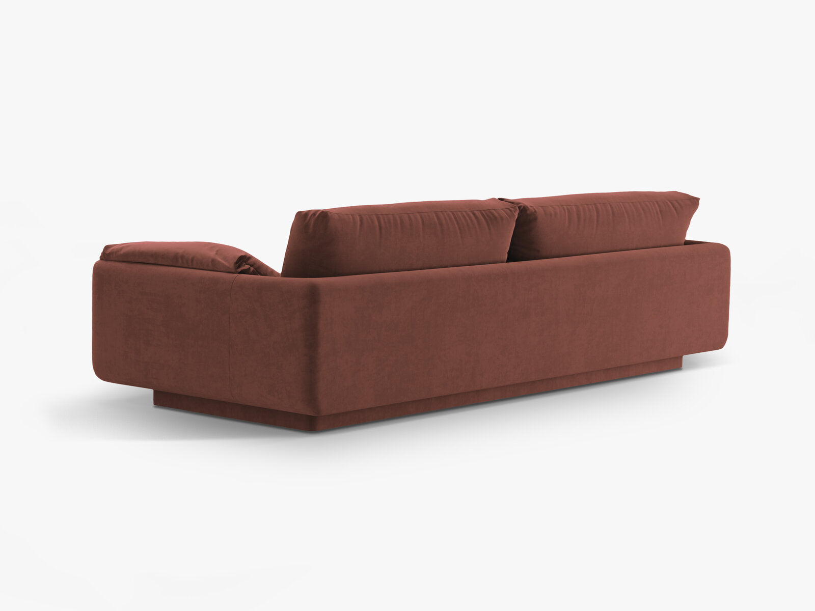 Micadoni Sofa Torino 3-Sitzer Samt Cuoio