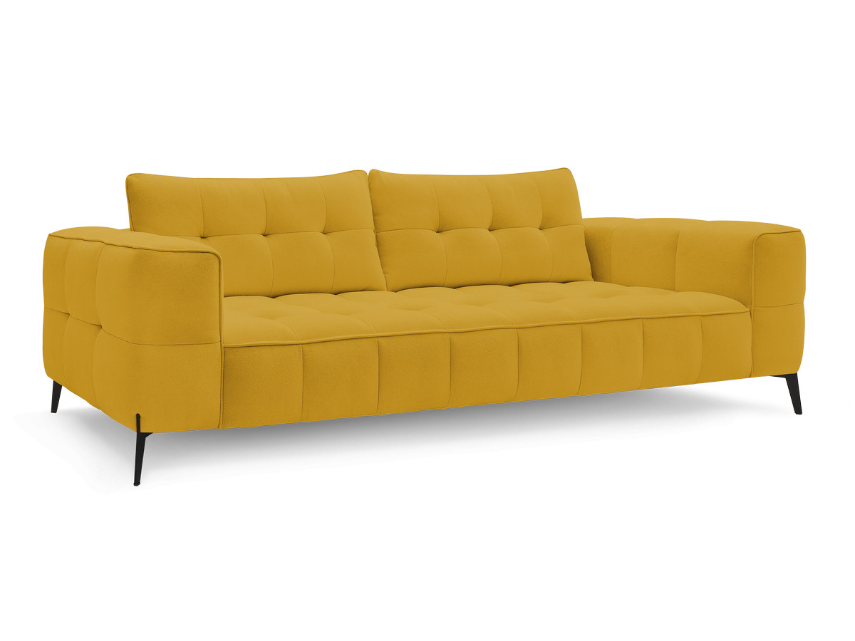 Bobochic Anis Sofa 3-Sitzer Strukturstoff Gelb