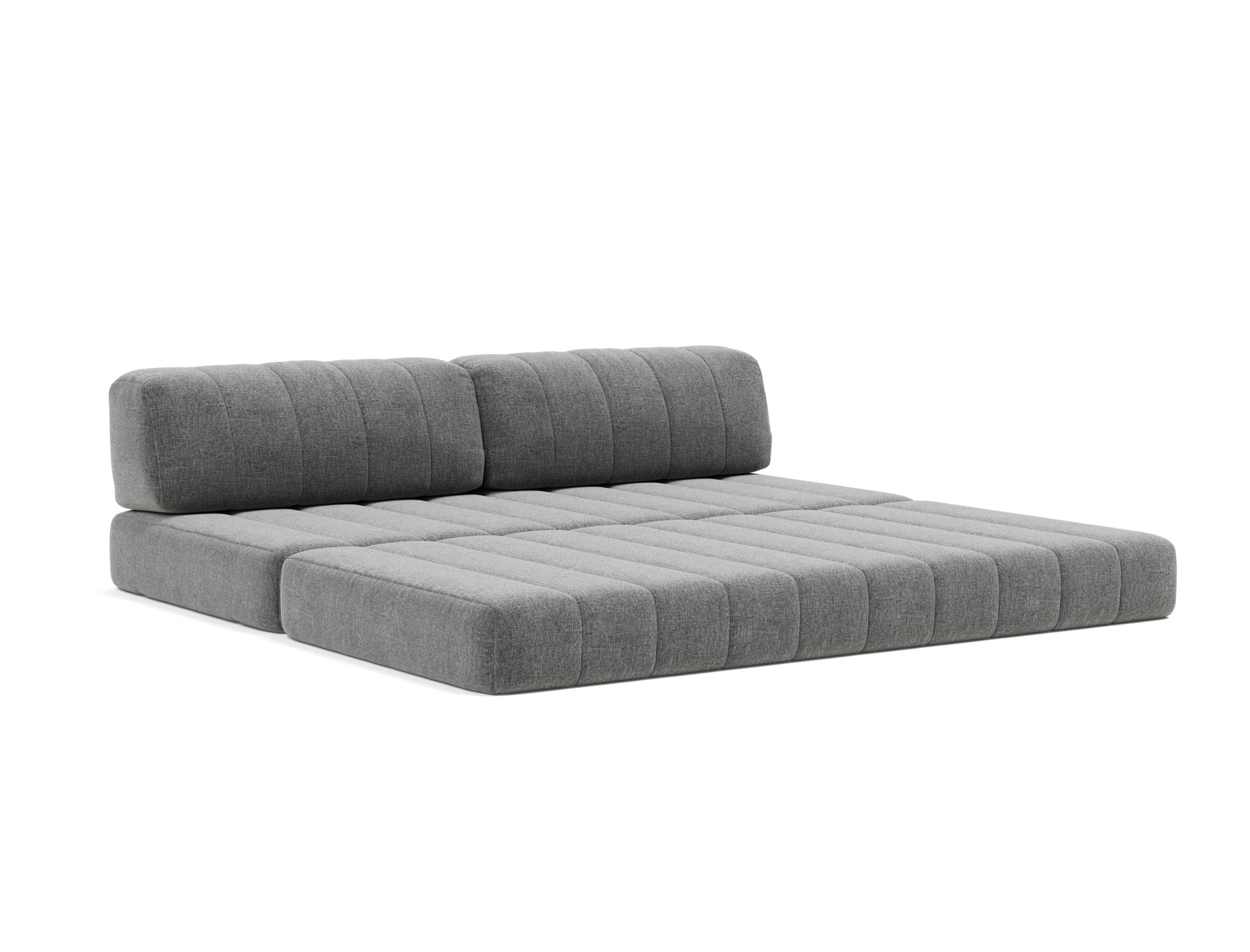 Schlafsofa CozyPad Strukturierter Stoff Twist 563-Charcoal