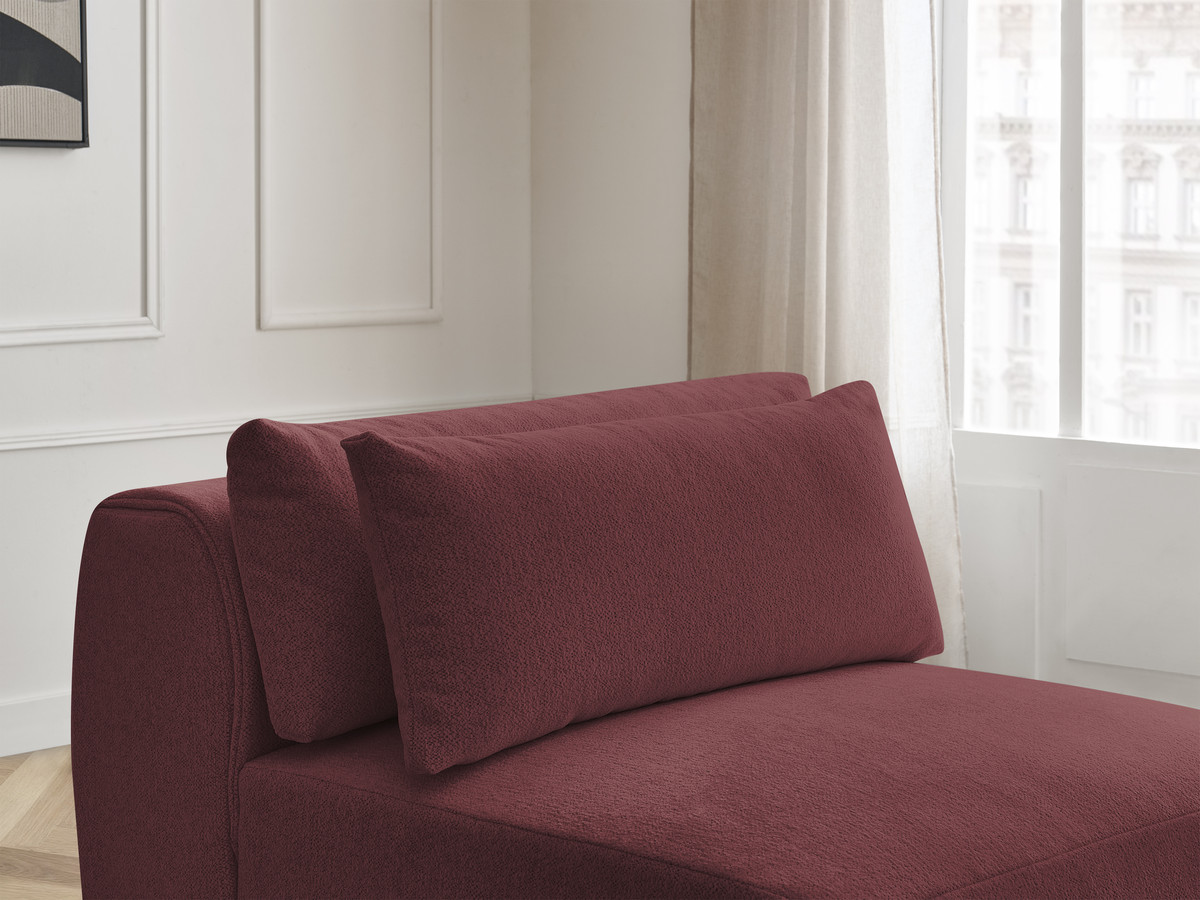Bobochic Jana Sofamodul 1-Sitzer Melange-Stoff Rot