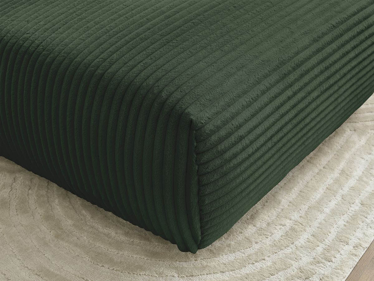 Bobochic Lucien Pouf Breitcord weich Grün