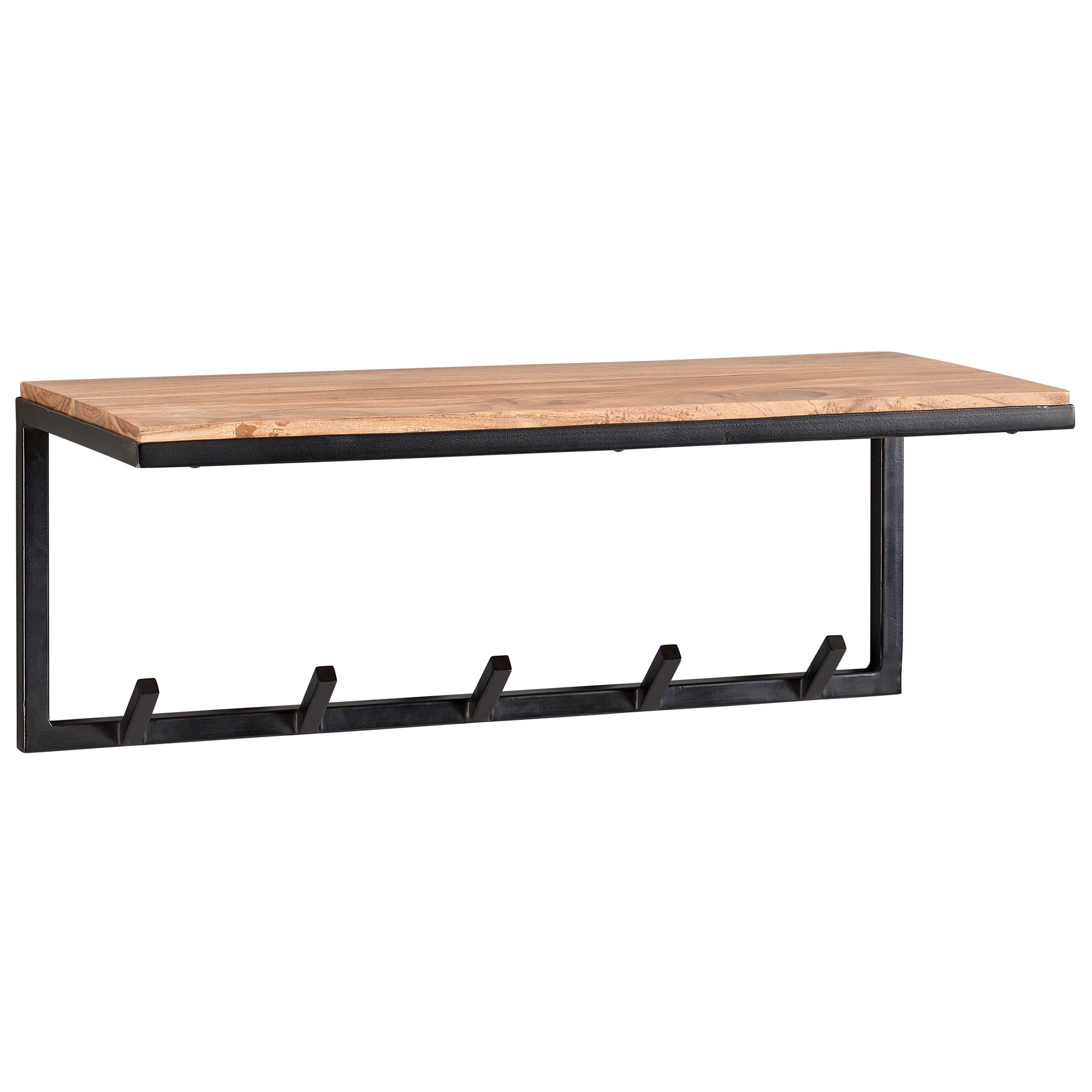 Wandgarderobe Arbaer Akazie Massivholz 70 × 30 × 27 cm