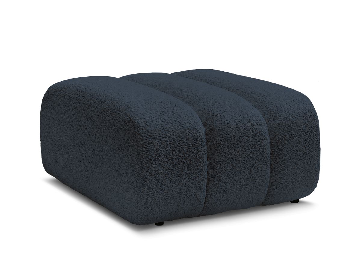 Bobochic Talia Pouf Bouclé-Stoff Dunkelblau
