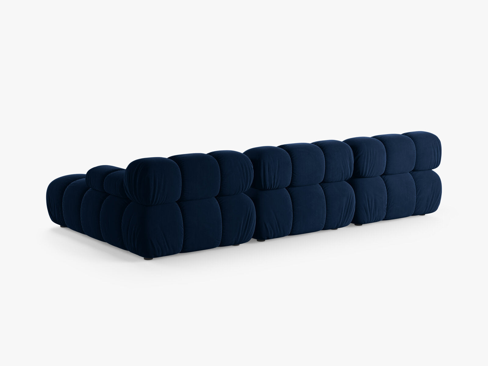 Micadoni Modulares Ecksofa Bellis 4-Sitzer Rechts Samt Bluvel Königsblau