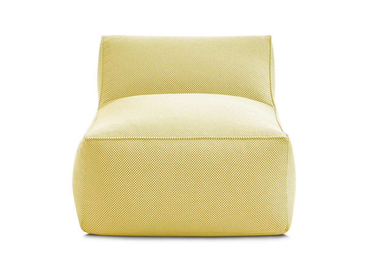 Bobochic Riviera Sofamodul 1-Sitzer Melange-Stoff Gelb