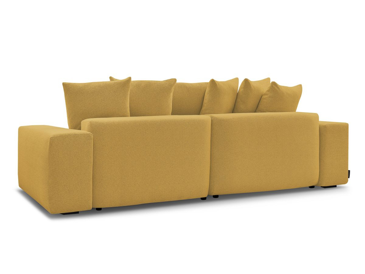 Bobochic Voltaire Ecksofa 310 × 174 cm Melange-Stoff Gelb