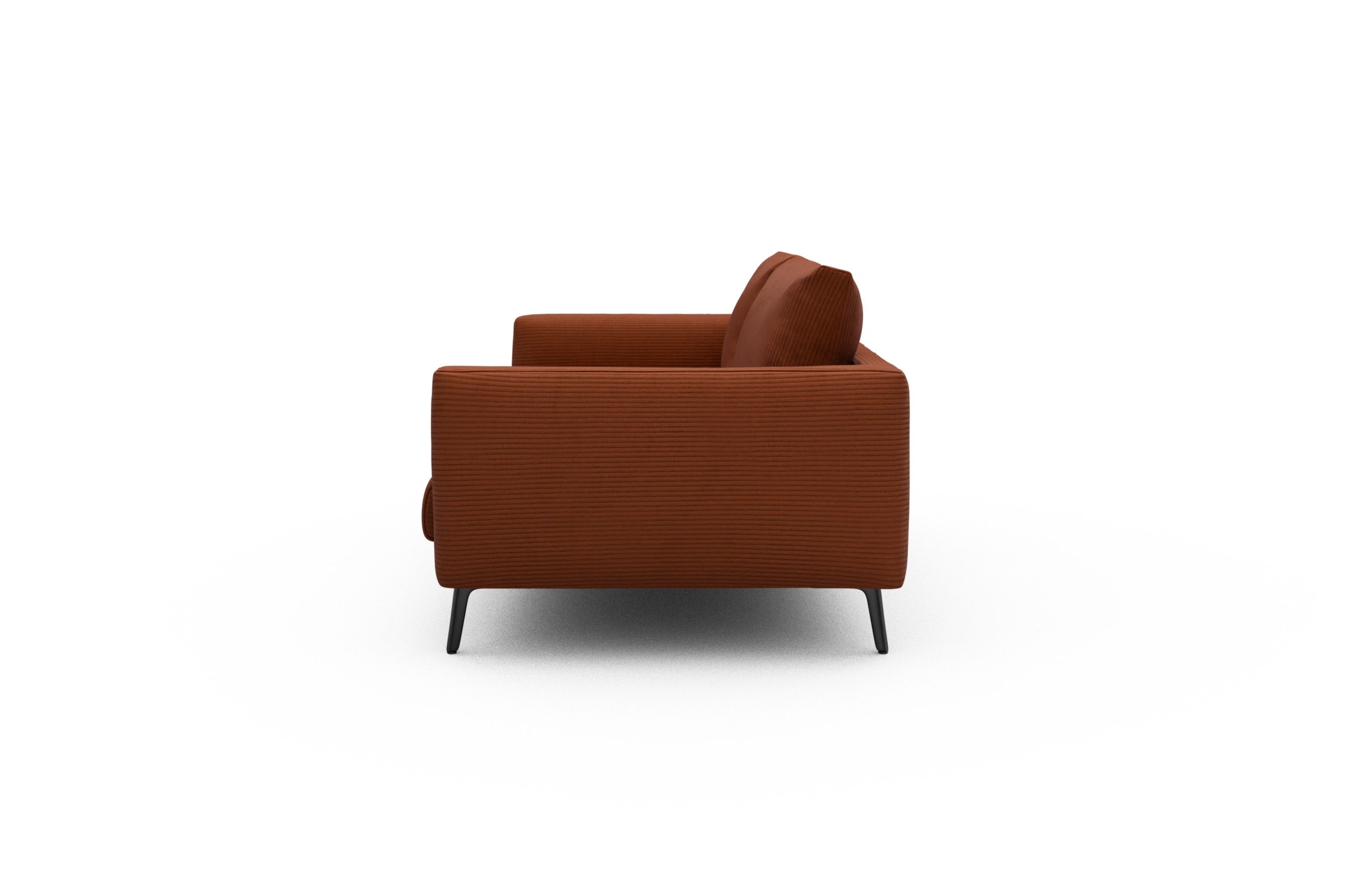 Sofa Karl 2-5-Sitzer Corduroy-Burnt-Orange