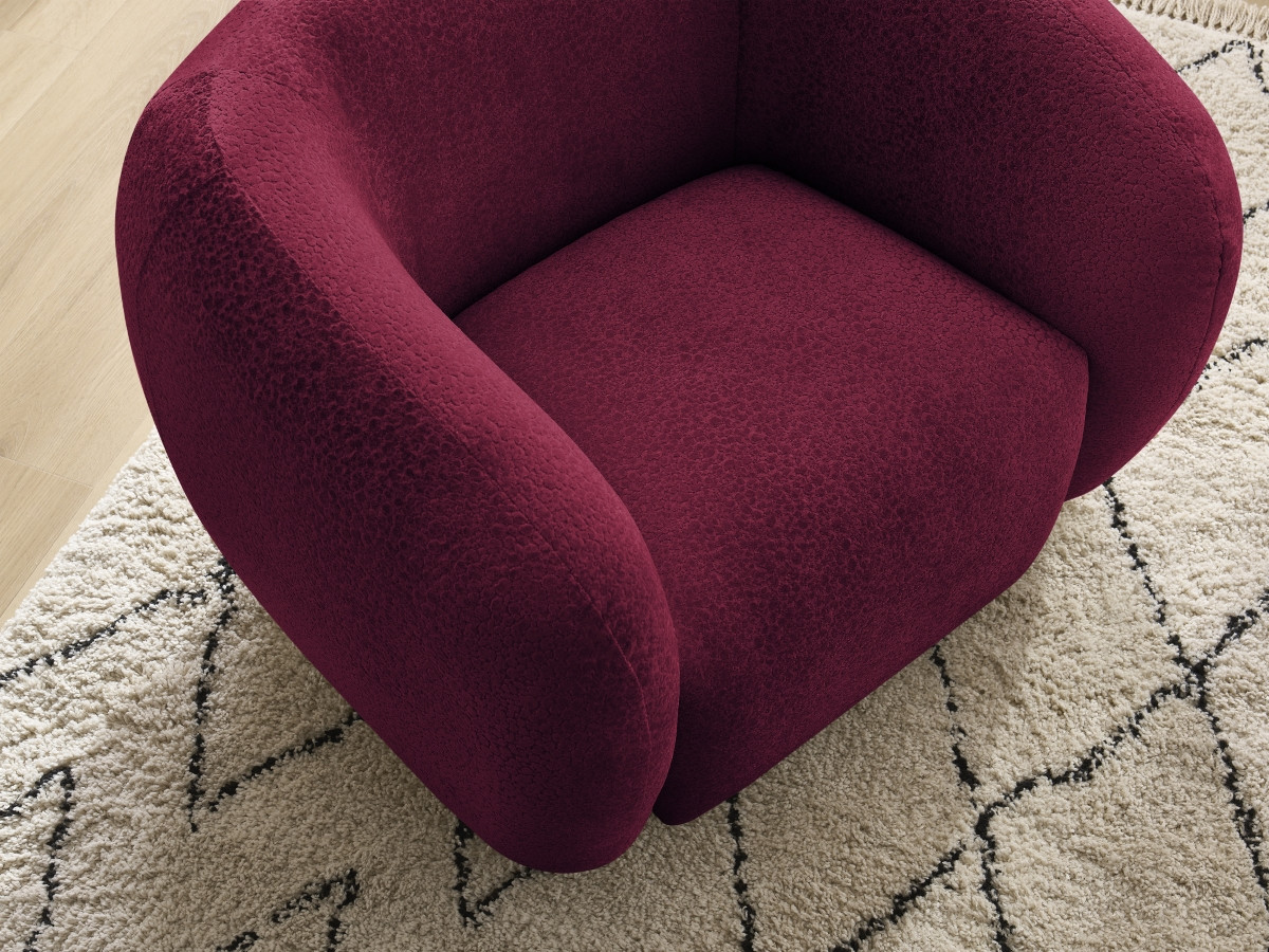 Bobochic Celine Sessel Strukturstoff Rot