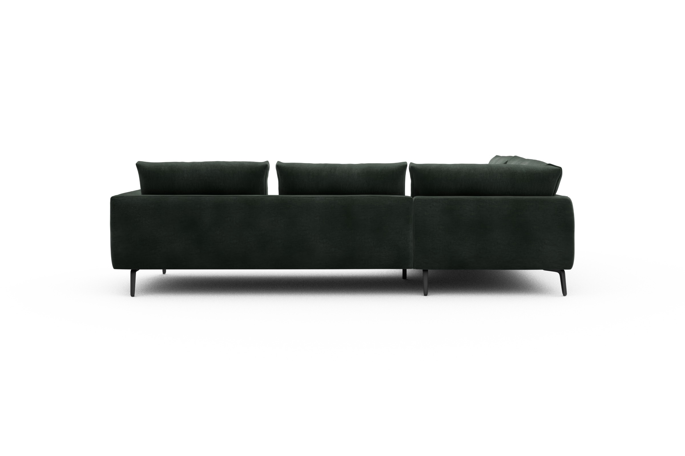 Ecksofa Karl Relax-Ecke links mit 2,5-Sitzer Smooth-Laurel-Green