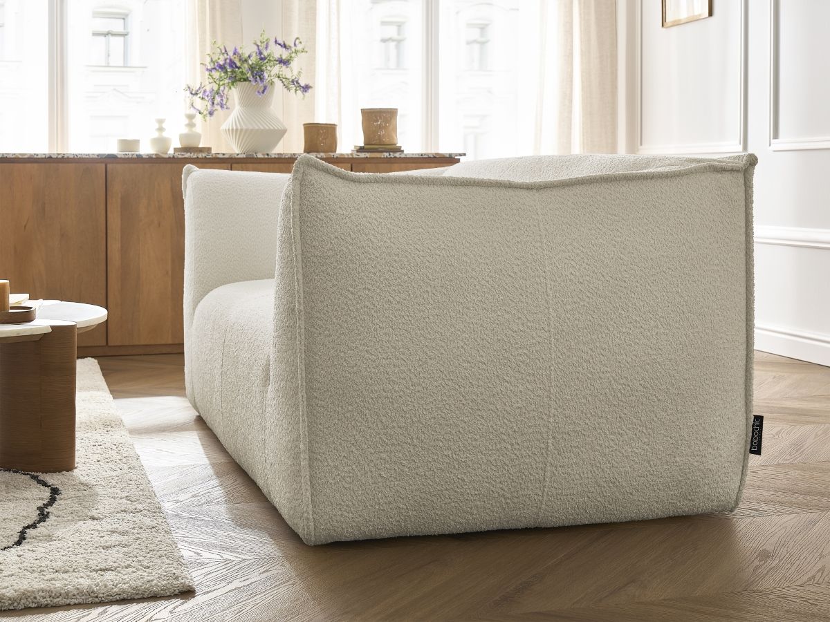 Bobochic Giorgia Sofa 2-Sitzer Bouclé-Stoff Beige