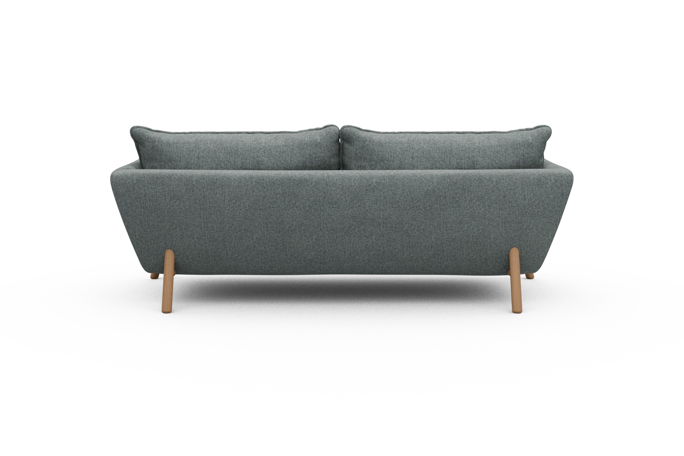 Sofa Emil PREMIUM 3-Sitzer Beinfarbe Eiche Natur Casone-Light-Mixed-Green