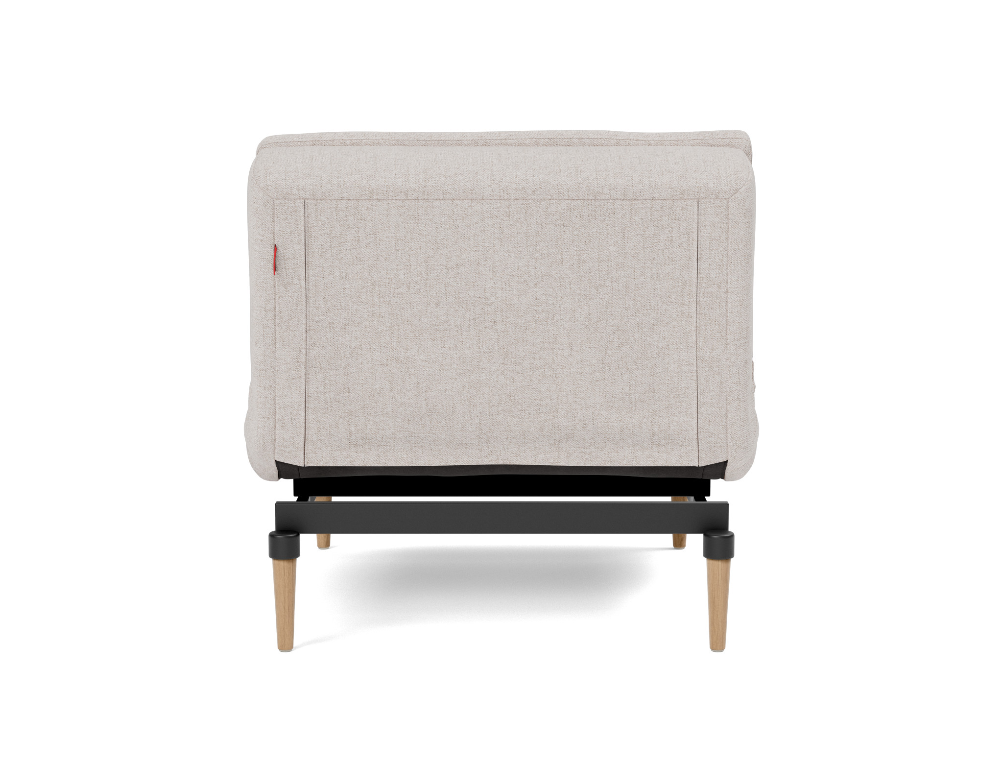 Sessel Dublexo Strukturierter Stoff Weda 300-Weda-Sand Beine Styletto Eiche hell