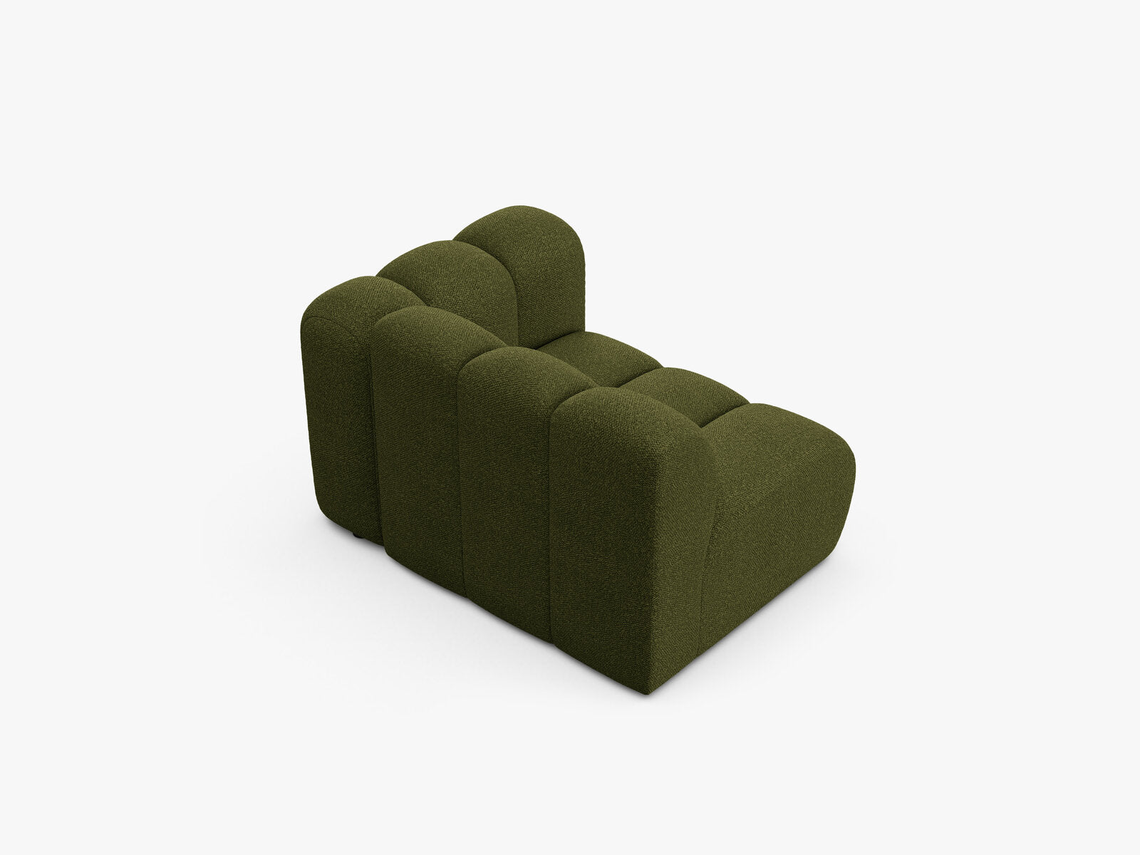 Micadoni Modul Lupine 1-Sitzer Rechts Boucle Baloo Dunkel-Olivgrün
