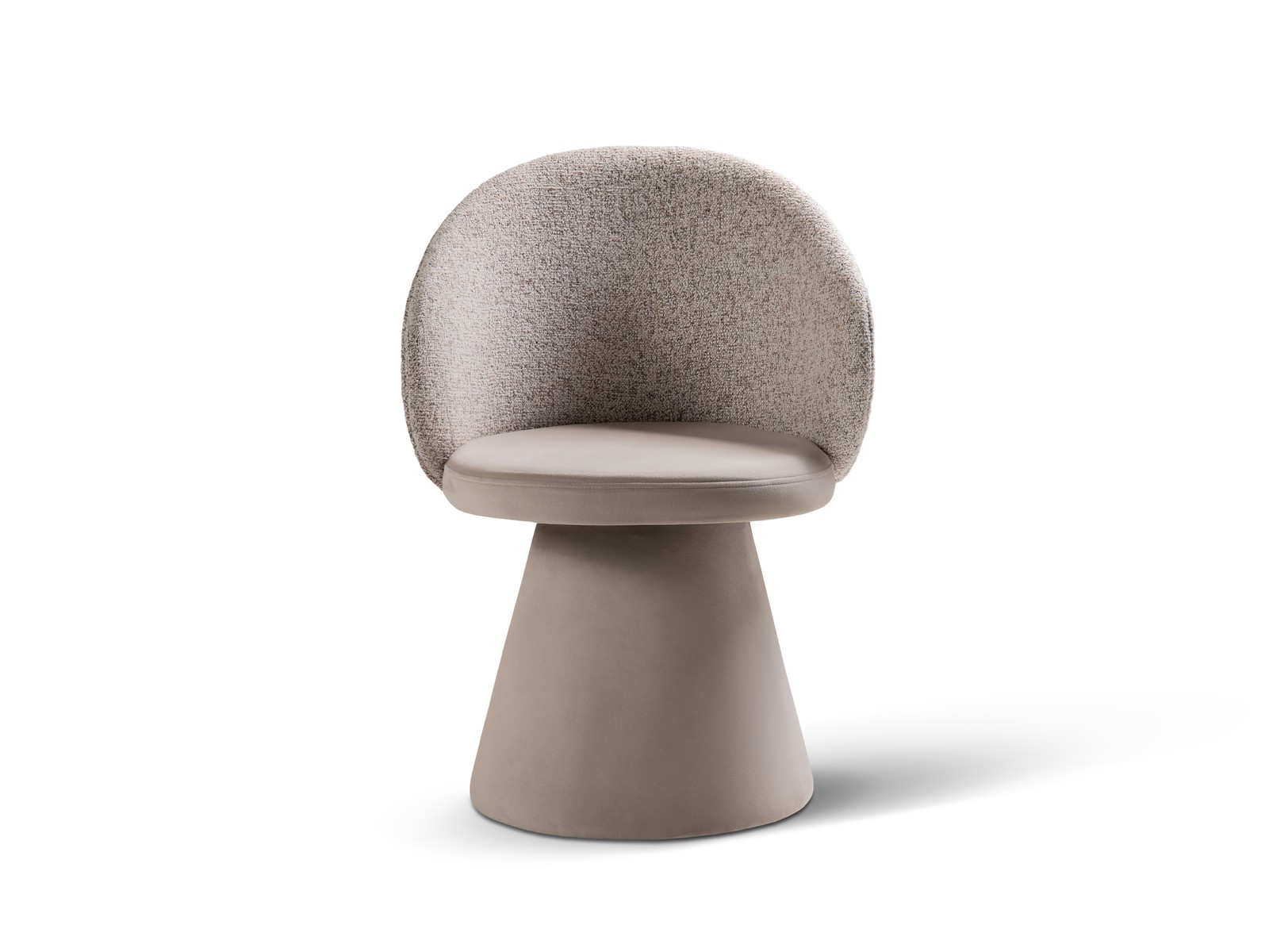 Cosmopolitan Design Stuhl Inez Strukturierter Stoff Puente Beige Melange