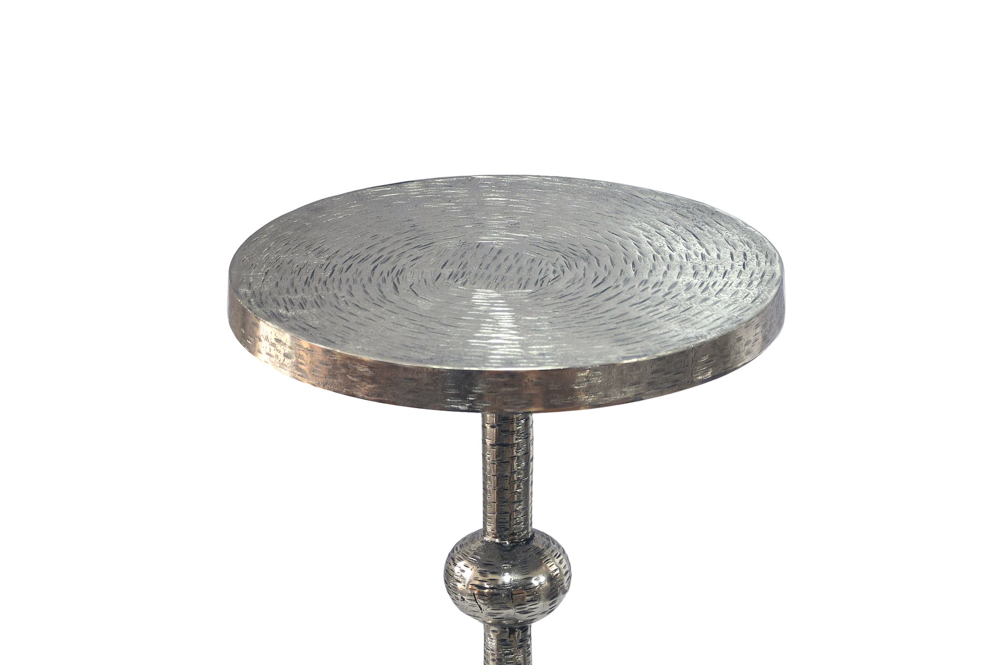 Beistelltisch Kvitsoy Aluminium Silber Ø 30 cm