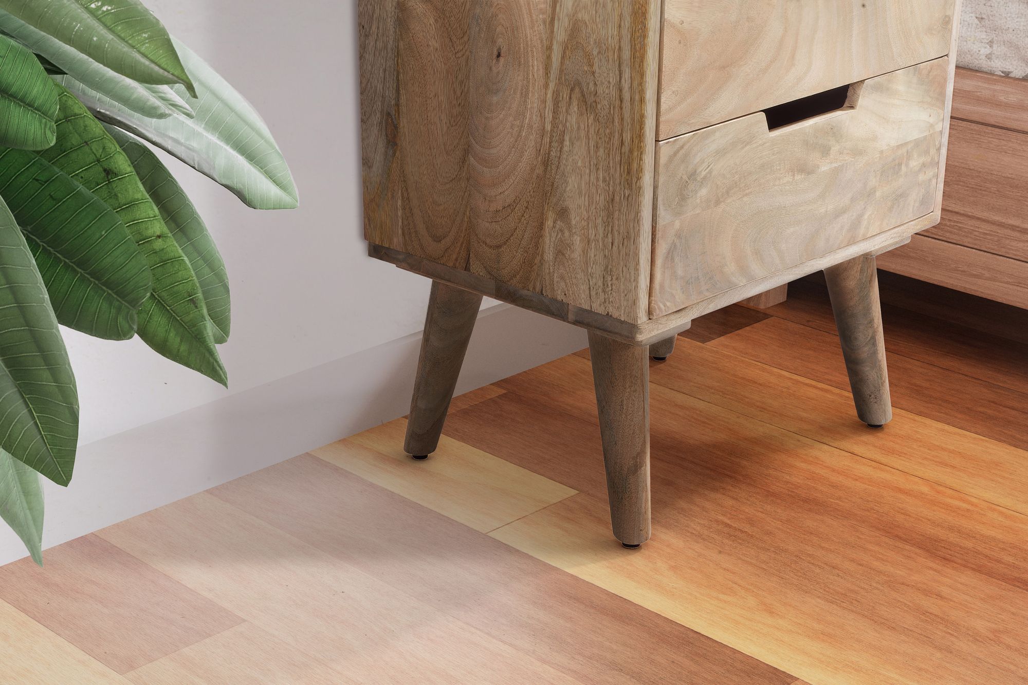 Nachttisch Tysnes Massivholz Mango 45 × 33 × 63 cm