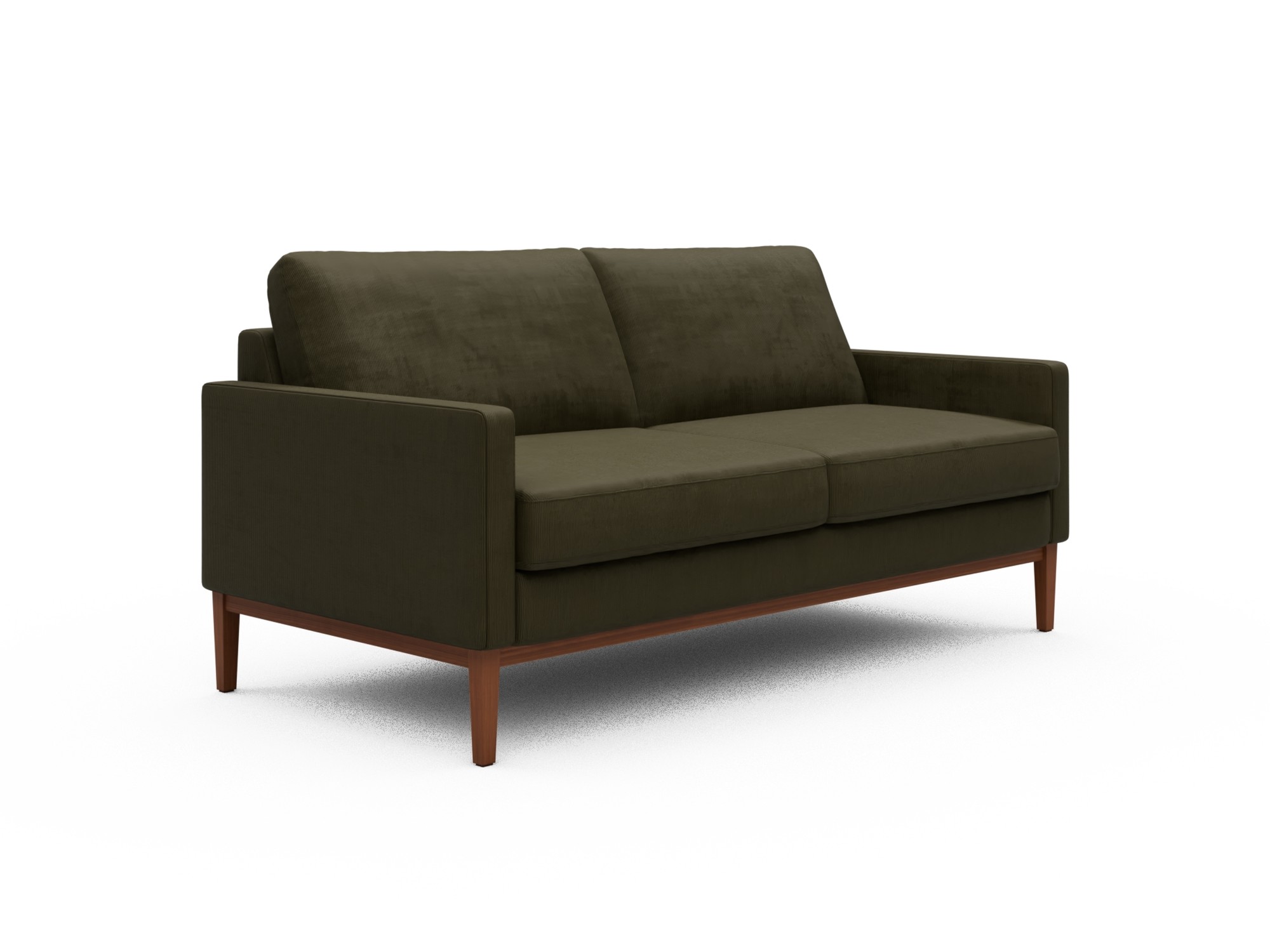 Skandi Home Sofa Bodo 2,5-Sitzer Cordufine-Pine-Green moebelfaktor