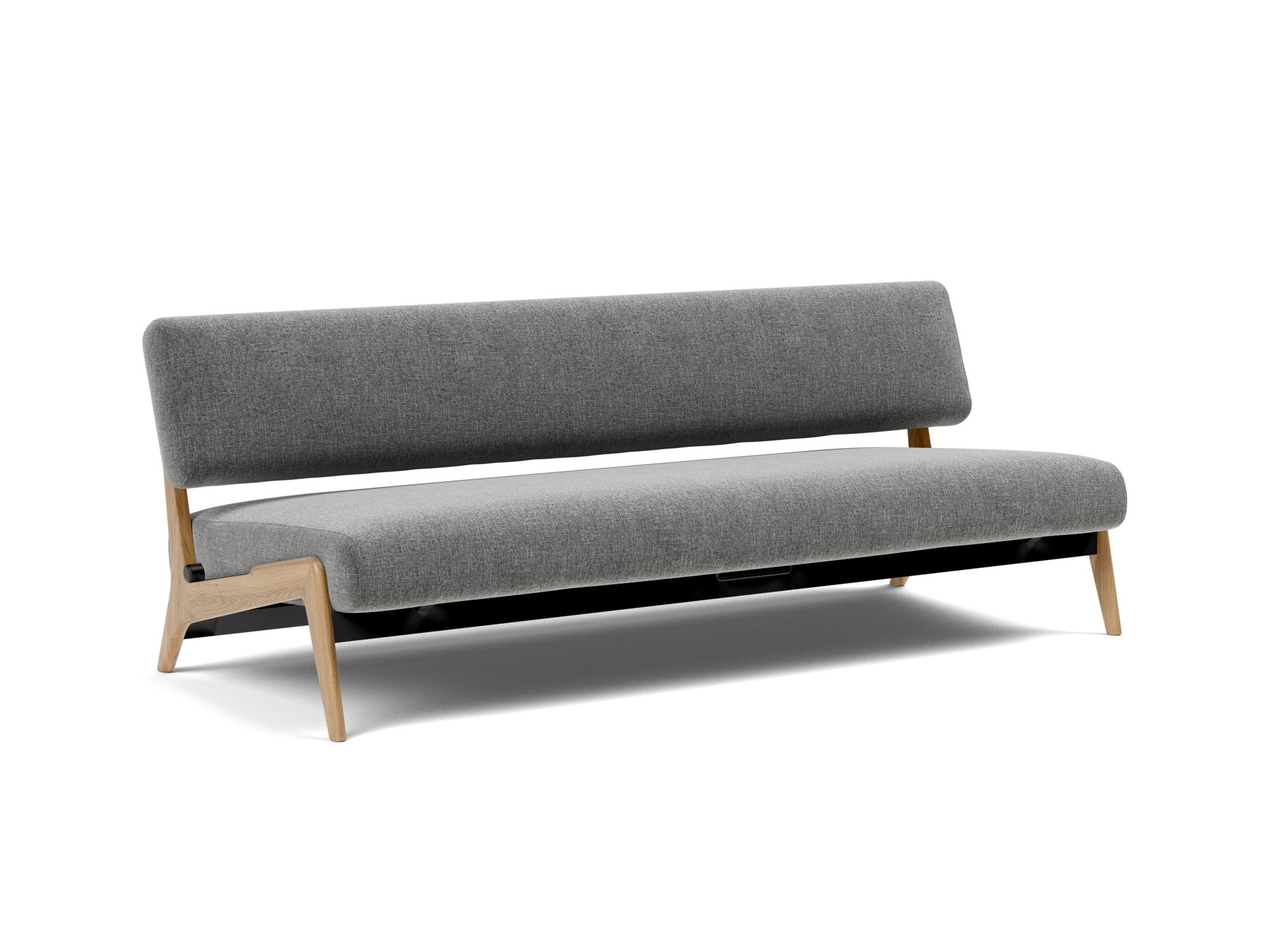 Tagesbett Nolis Strukturierter Stoff Twist 563-Charcoal
