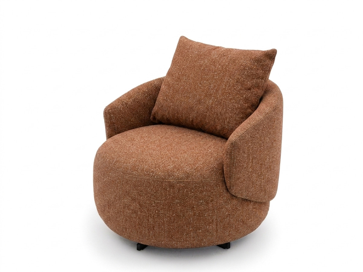 Bobochic Lexie Sessel Melange-Stoff Orange