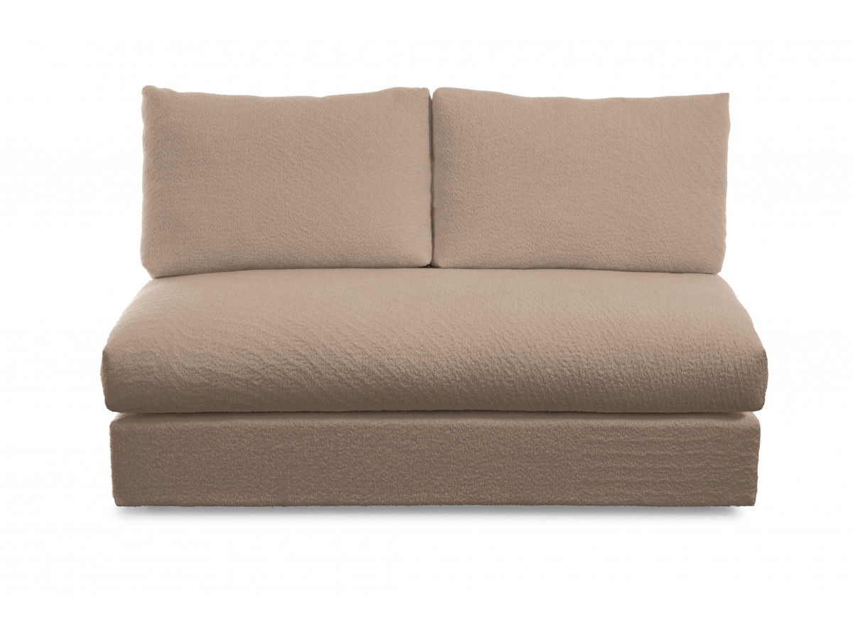 Bobochic Paris Sofamodul 2-Sitzer Bouclé-Stoff Braun