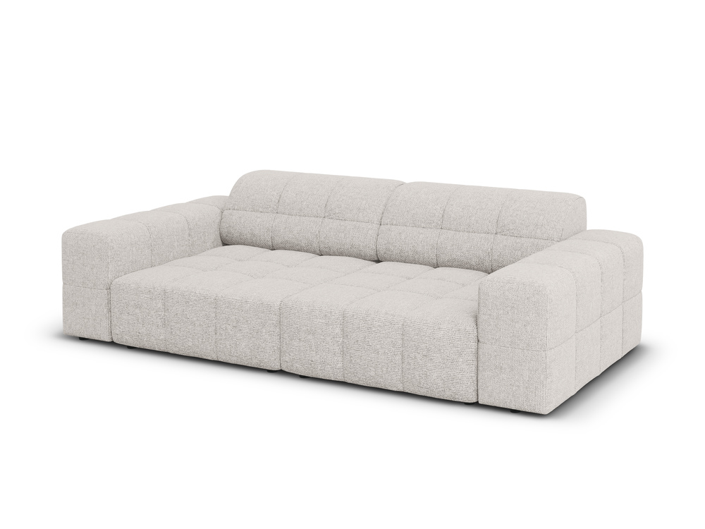 Cosmopolitan Design Sofa Chicago 3-Sitzer Chenille Haga Hellgrau