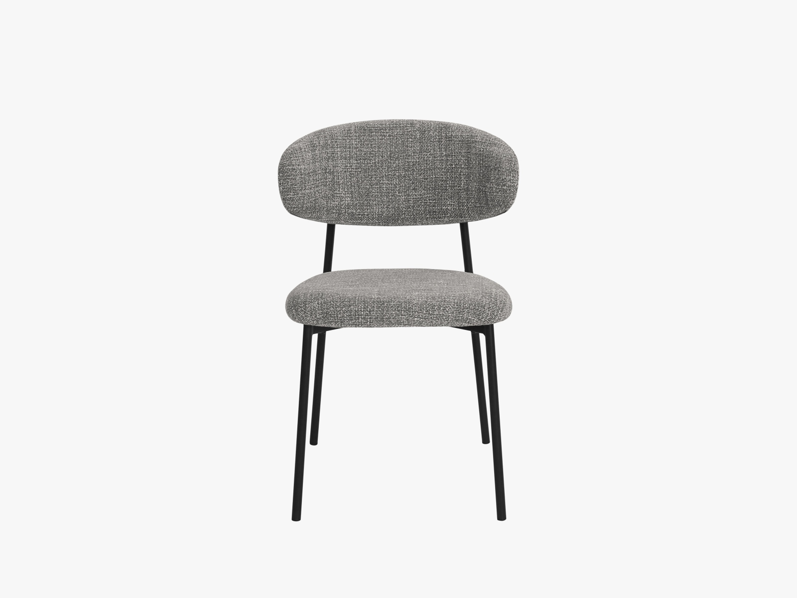 Micadoni Stuhl Sander Chenille Chacha Grau
