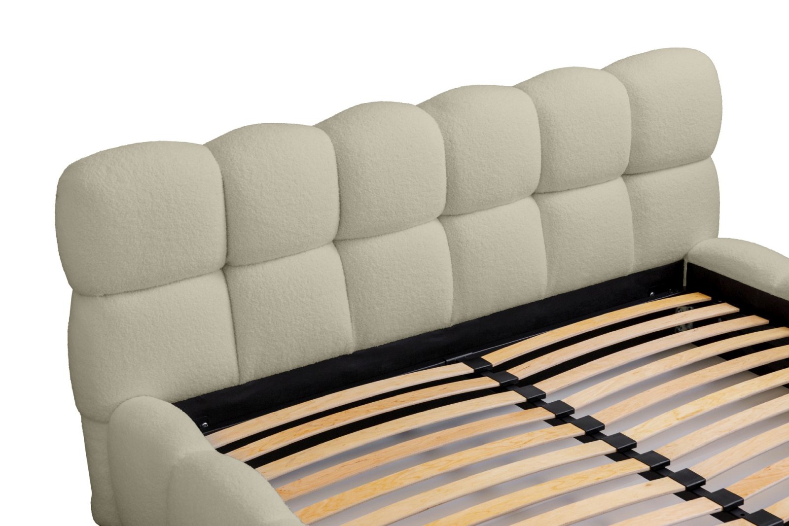 Polsterbett Vento-Slim Boucle 160x200 mit Metallrahmen Quelle 03