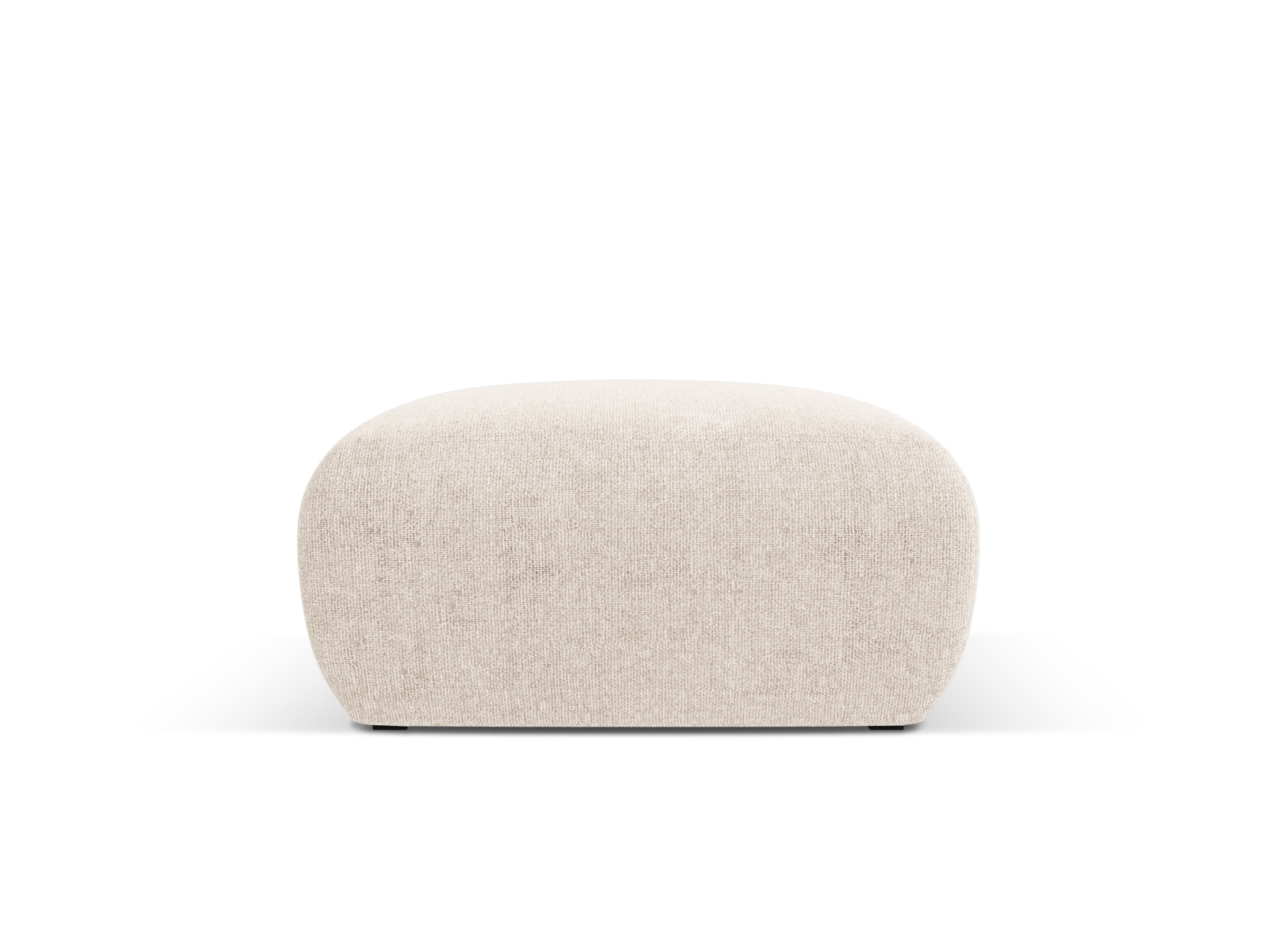 Cosmopolitan Design Pouf Nolio mittlere Version Chenille Haga Helles Beige