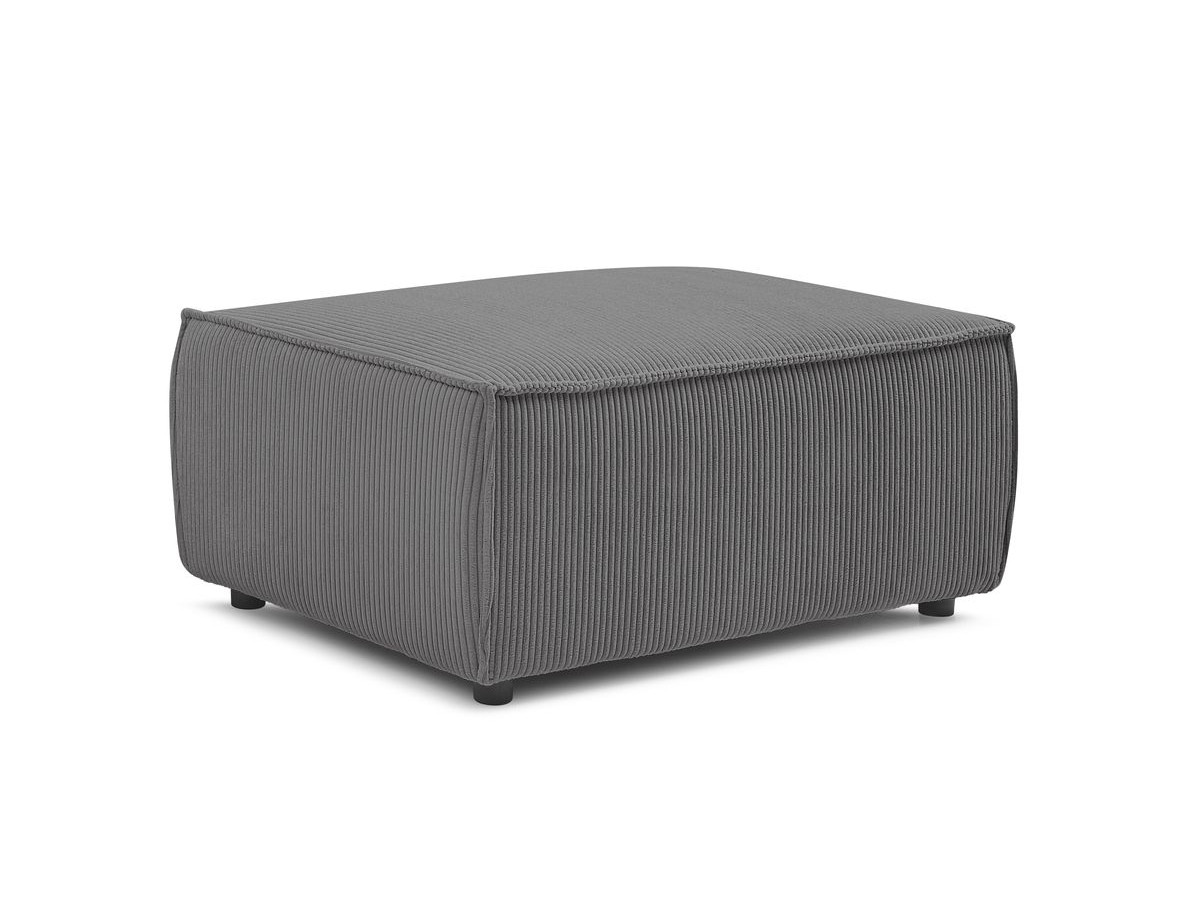 Bobochic Nihad Pouf Cordsamt Dunkelgrau