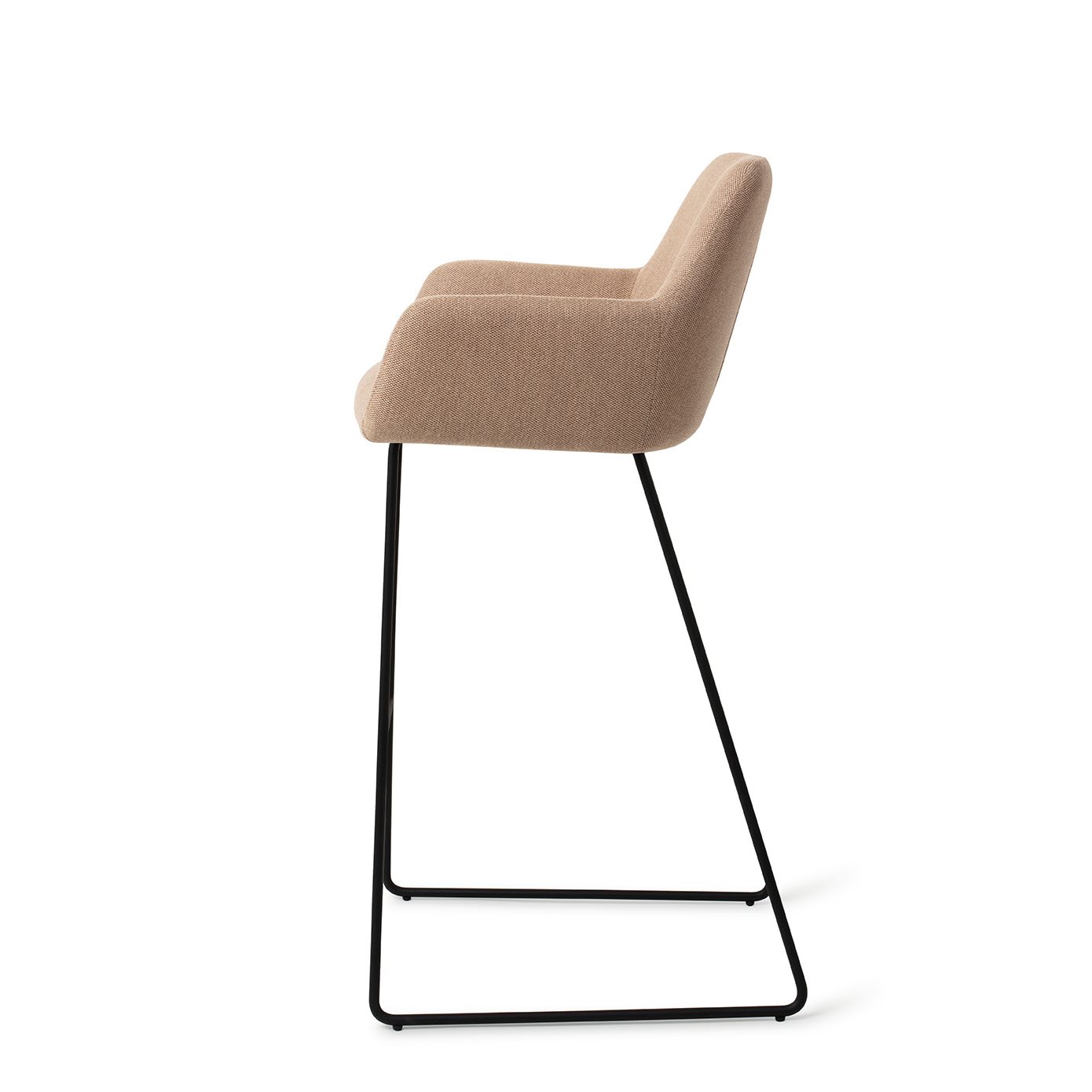 Jesper Home Barhocker Hiroo Whisper-Wheat Slide Schwarz Tresenhöhe (65cm)
