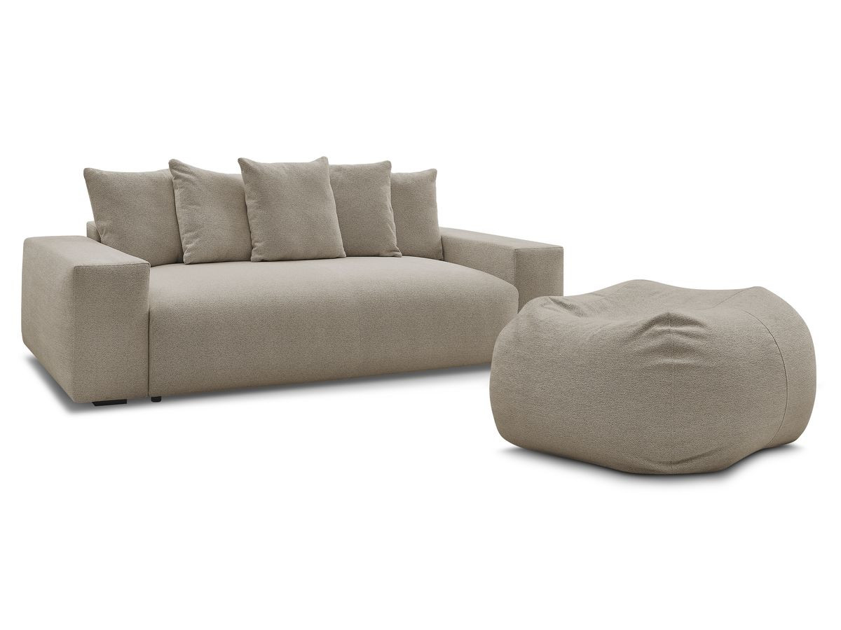 Melange-Stoff · Taupe