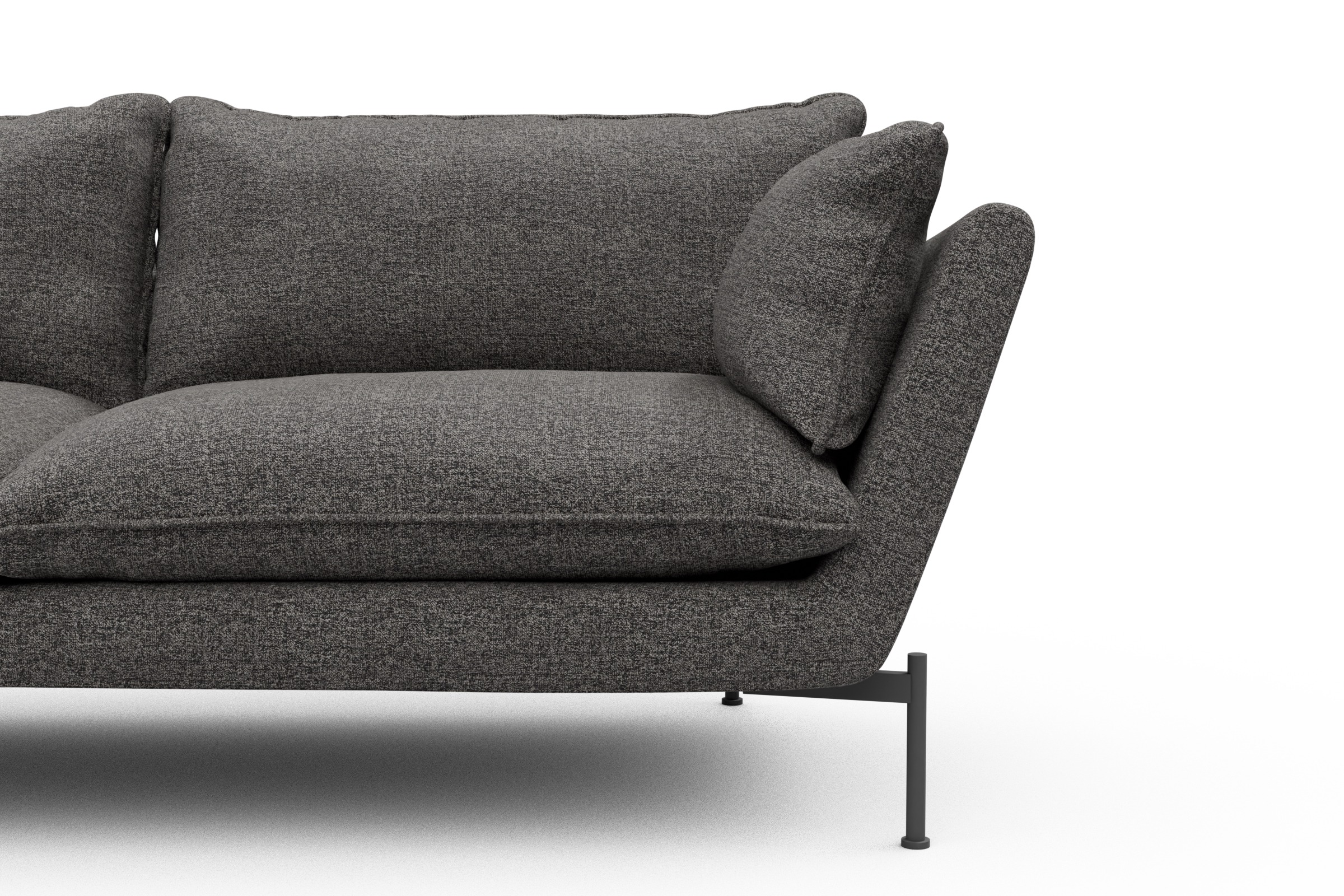 Sofa Anton PREMIUM 3-Sitzer Carreno-Salt-and-Pepper