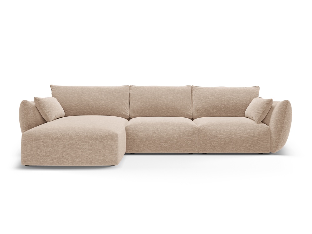 Cosmopolitan Design Ecksofa Matera 5-Sitzer Chenille Eden Dunkelbeige Links