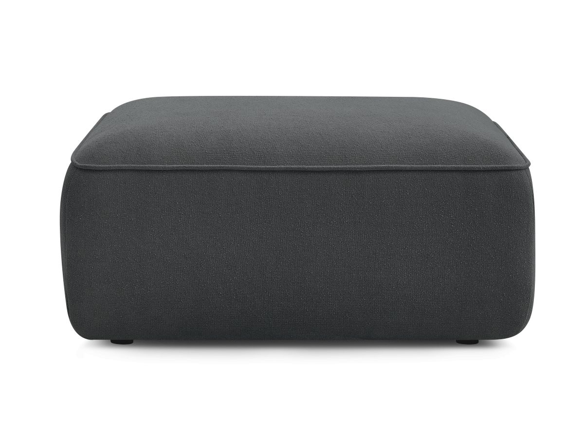Bobochic Zephyr Pouf Strukturstoff Dunkelgrau